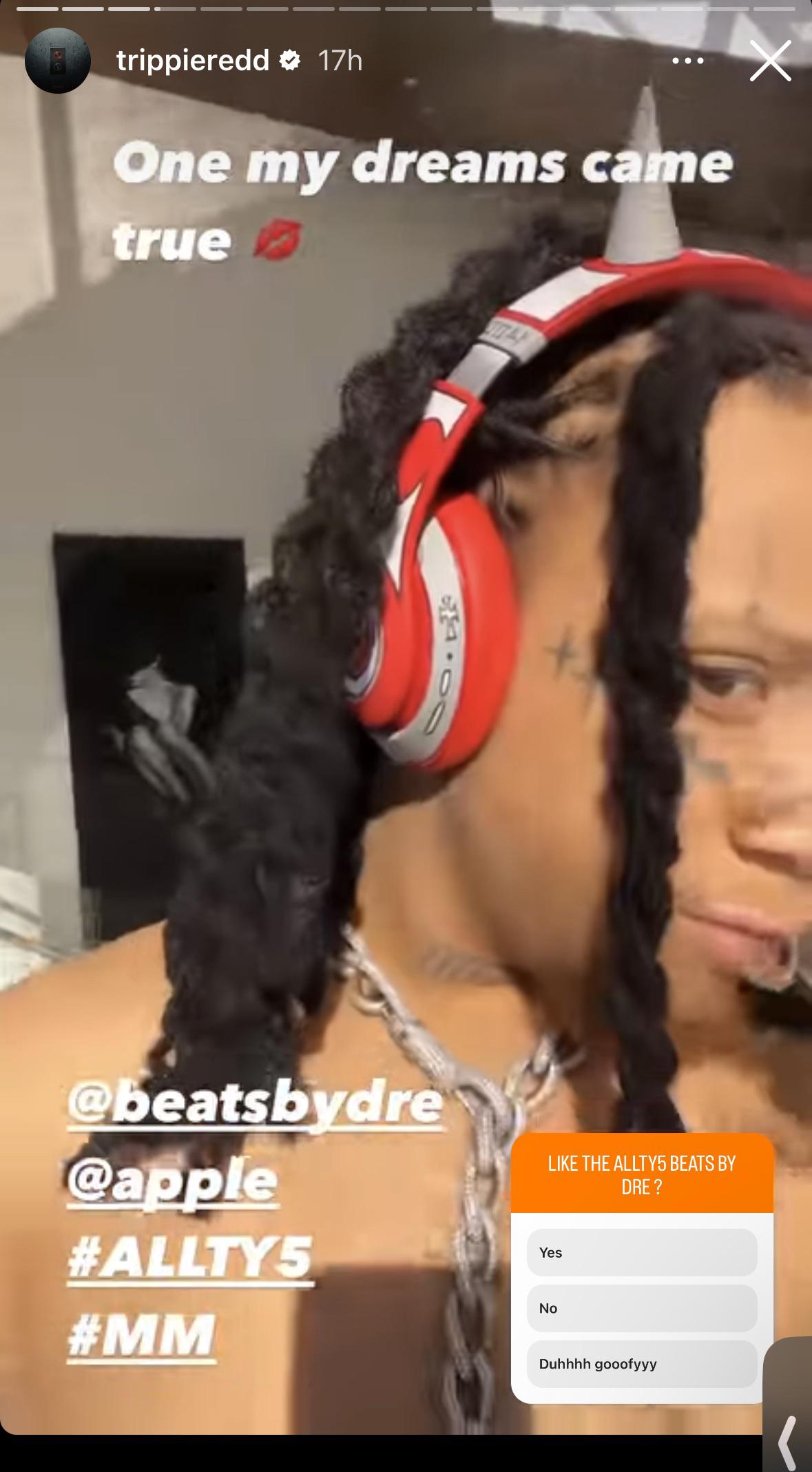Trippie teases collab with Beats by Dr Dre r/trippieredd