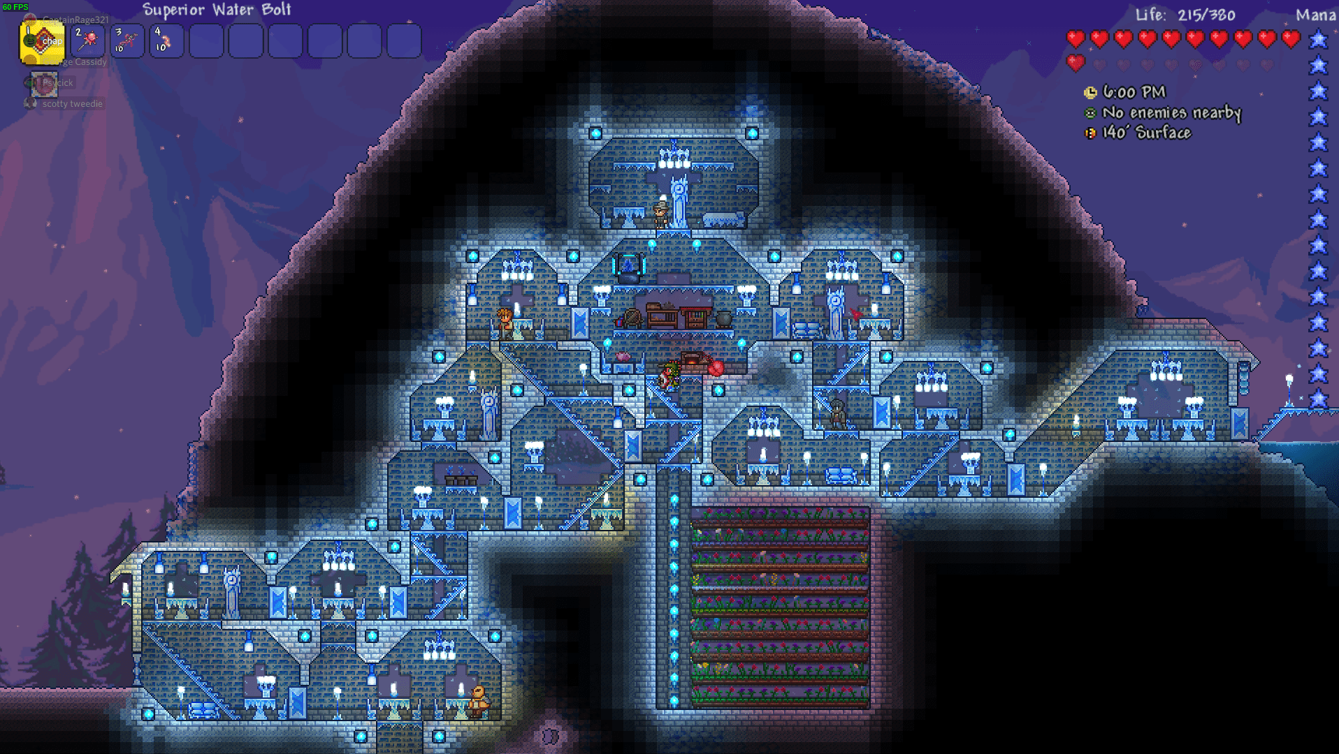 Ice house inspired by one of PythonGB's playthroughs r/Terraria