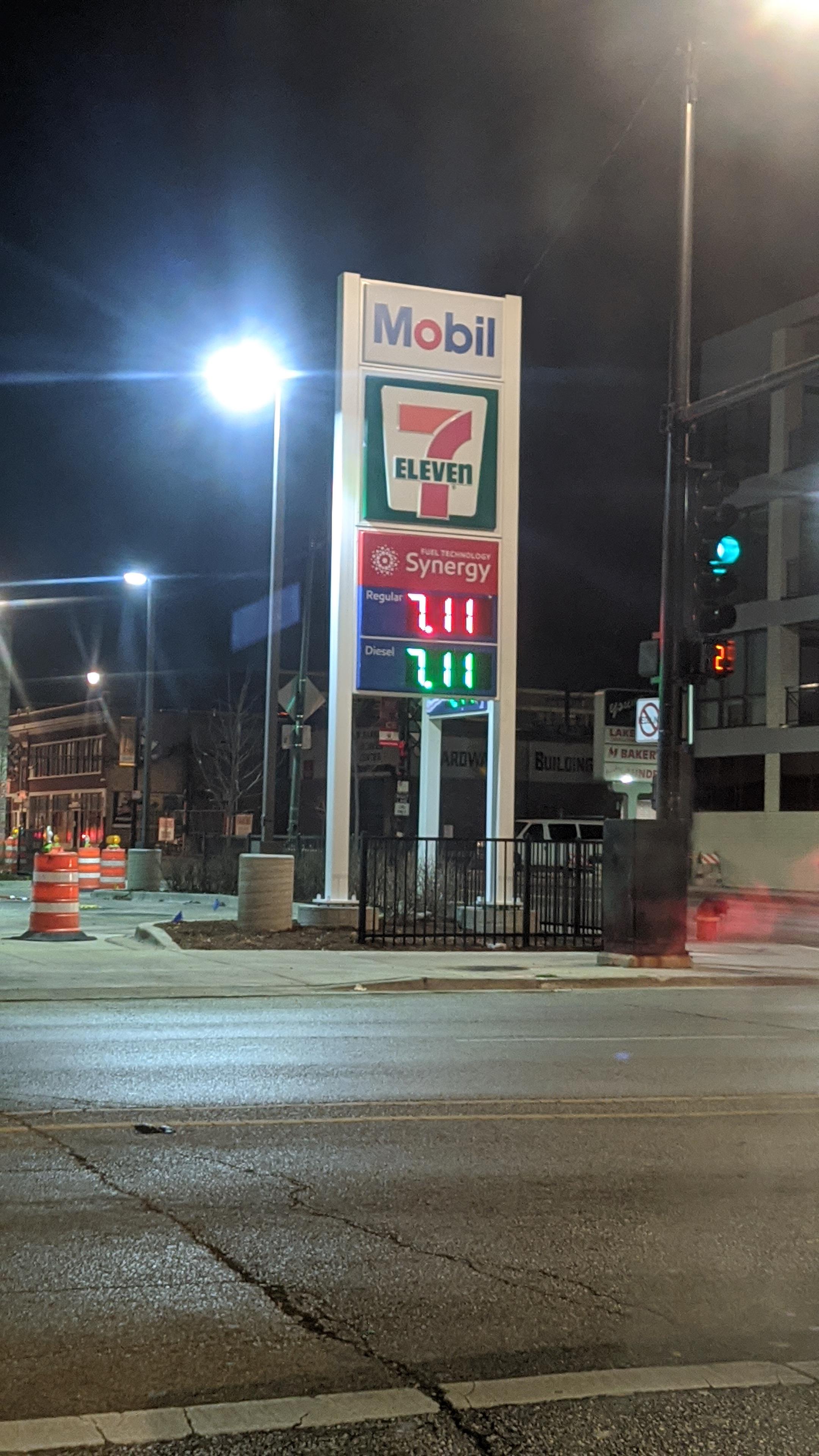 I have never seen gas prices this high! Corner of Lawrence and Ashland