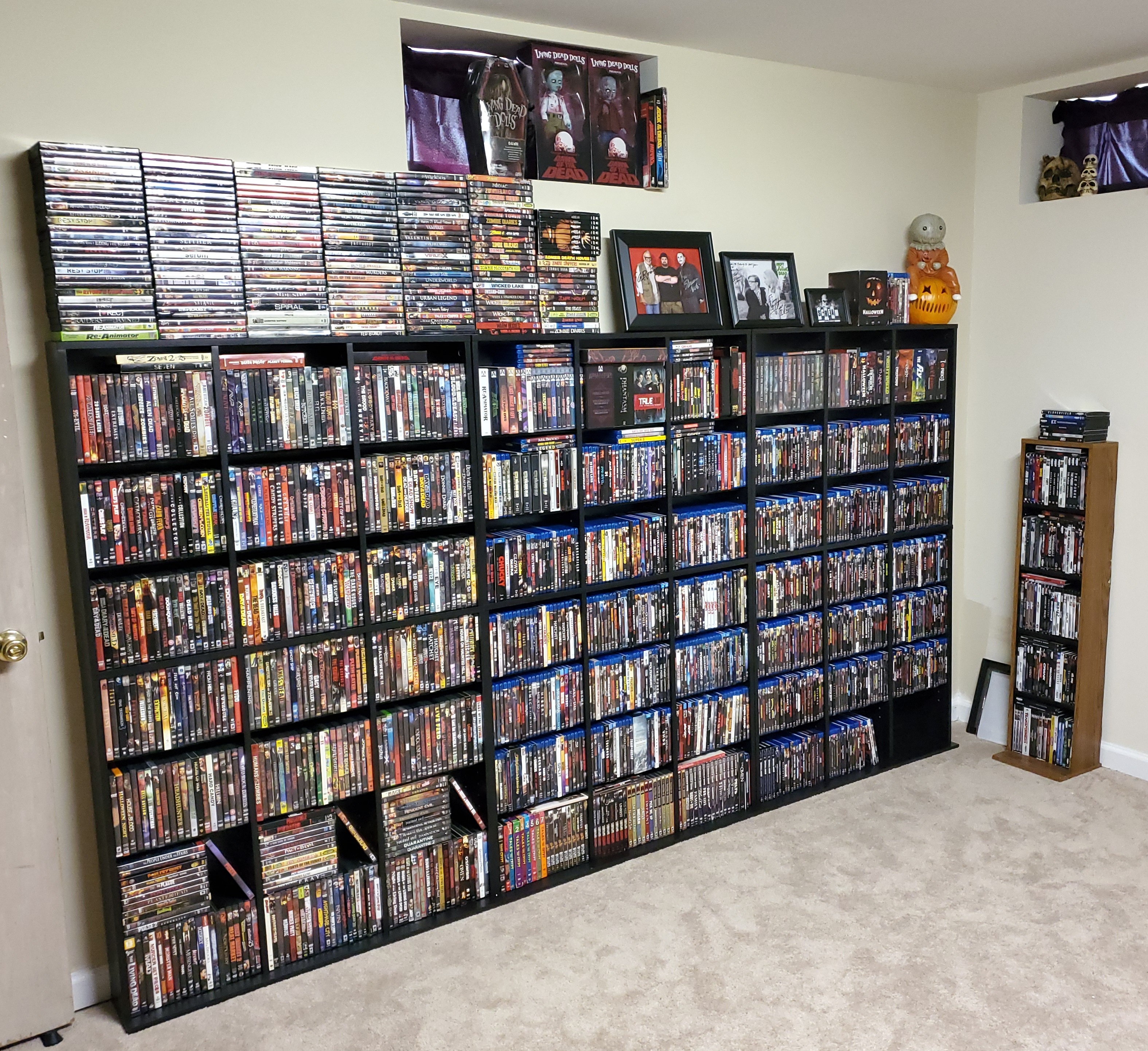 5 hours later and I think I finally finished sorting my horror movies