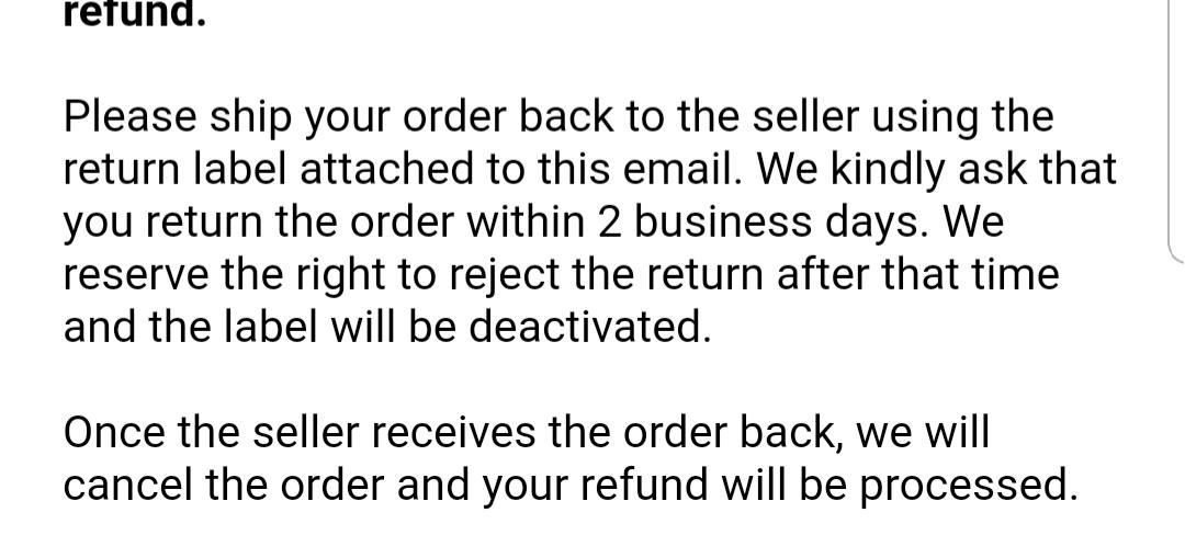Return approved but becuase of Thanksgiving holiday I am running out of