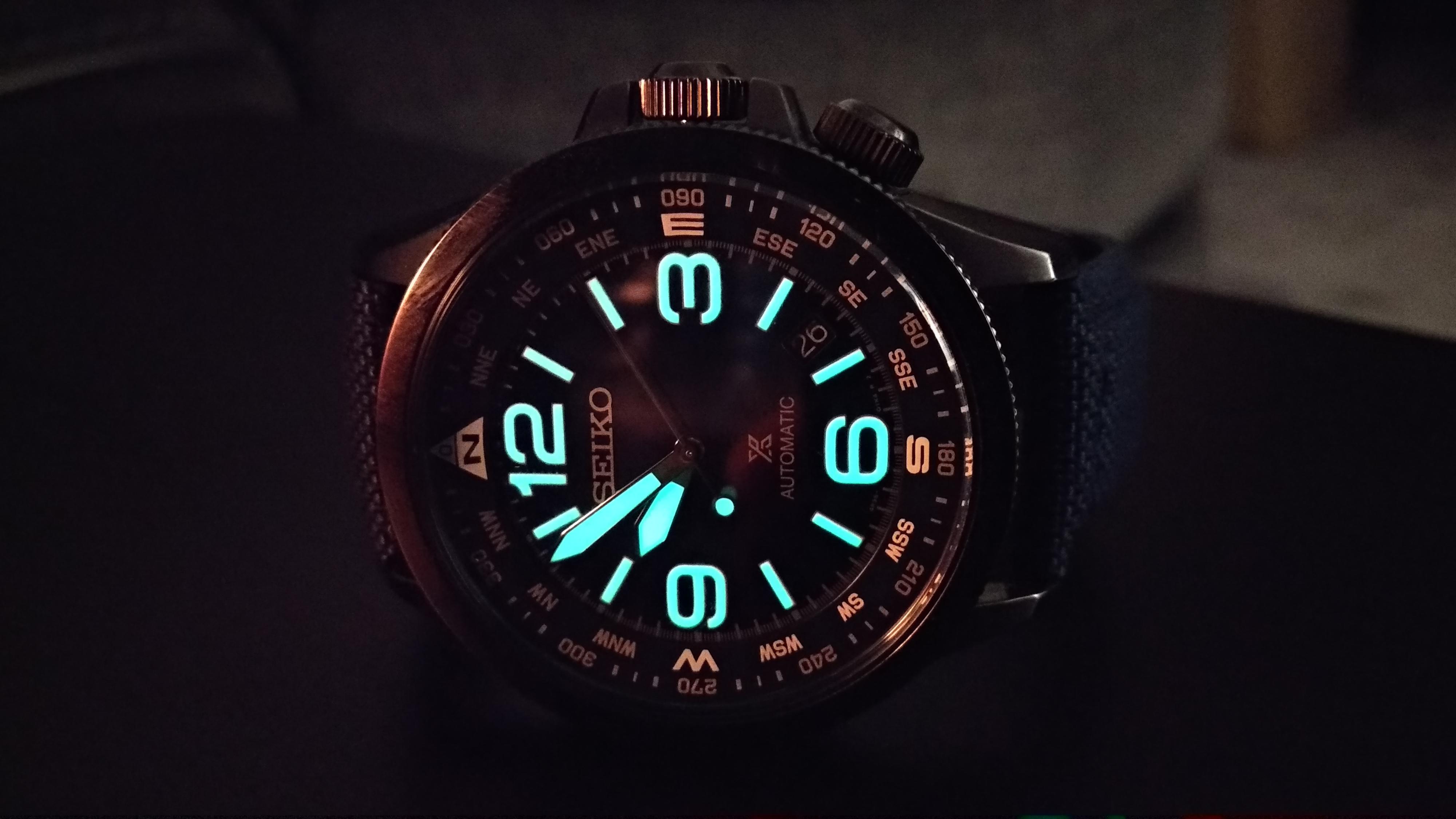 [Seiko] Heard you guys like Seikos with a good lume r/Watches