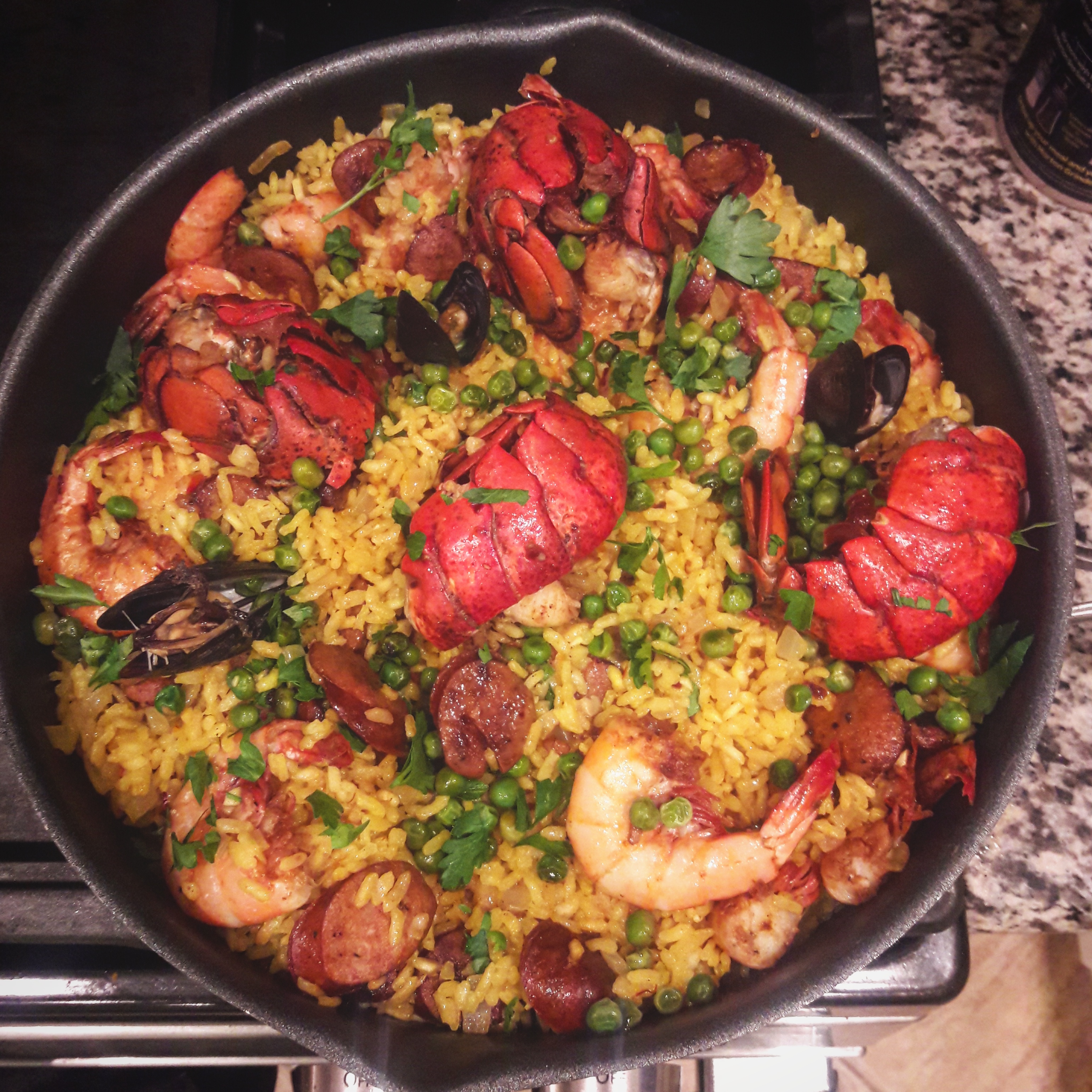 [Homemade] Seafood Paella r/food