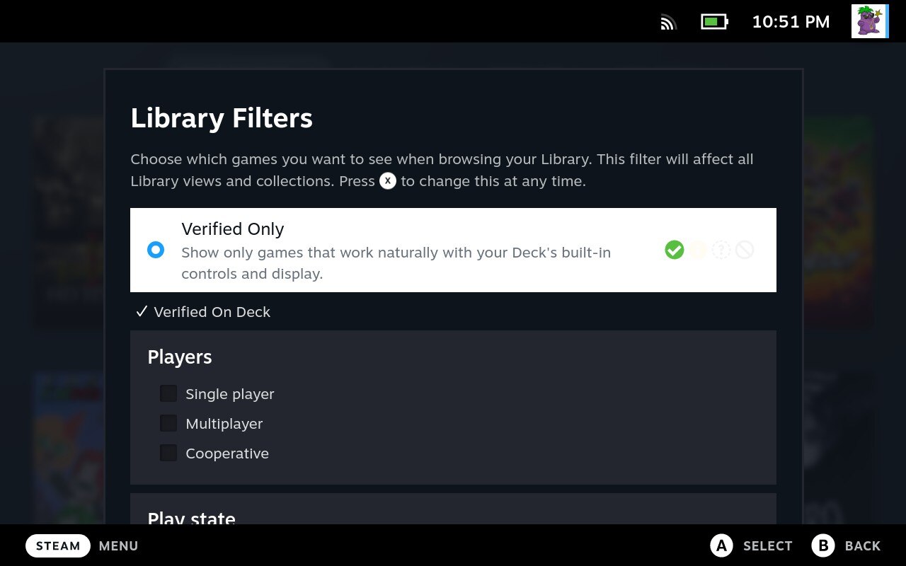 Anyone know how to filter games that are NOT verified only? I seem to be missing options here