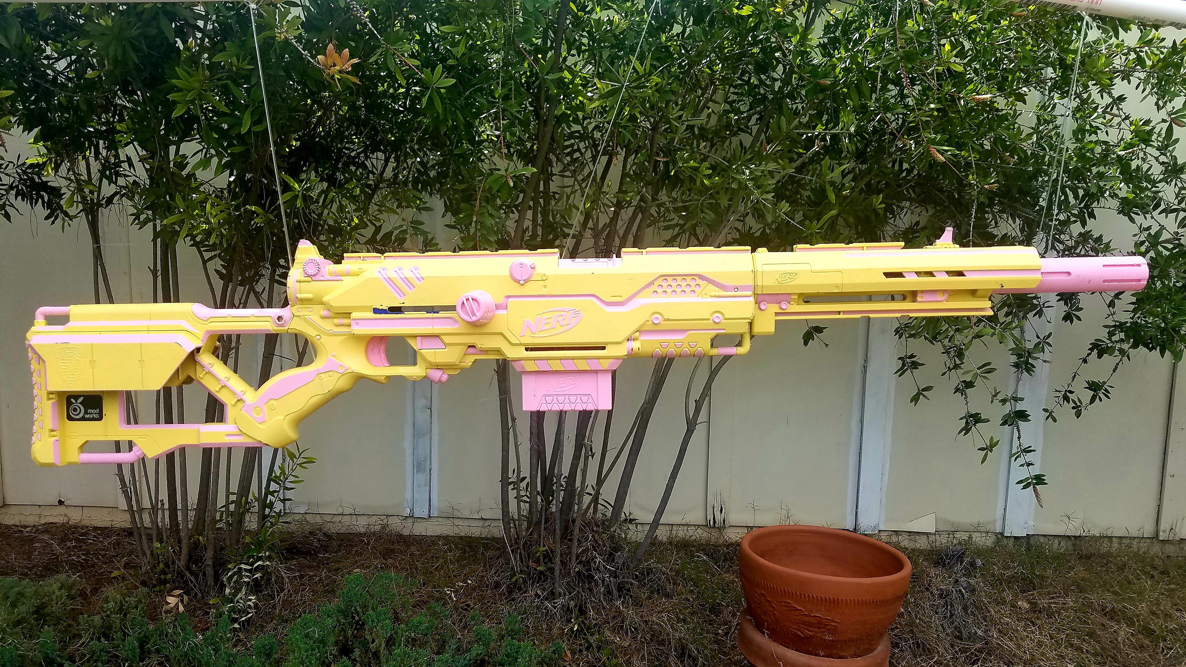 Longstrike with Orange Mod Works Immortal Kit Nerf