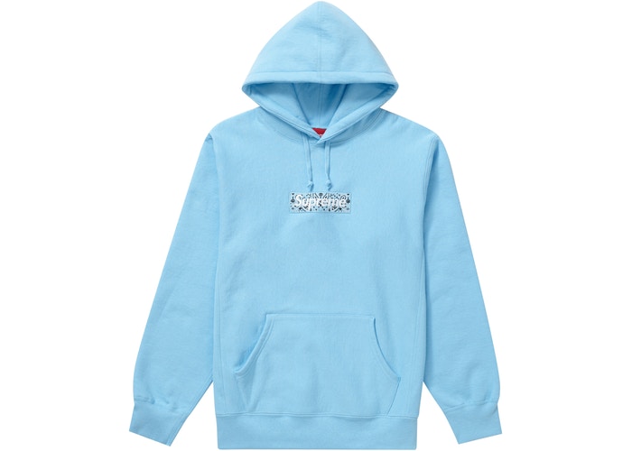 WTB Light Blue Supreme Bandana Hoodie in XL r/supremeclothing