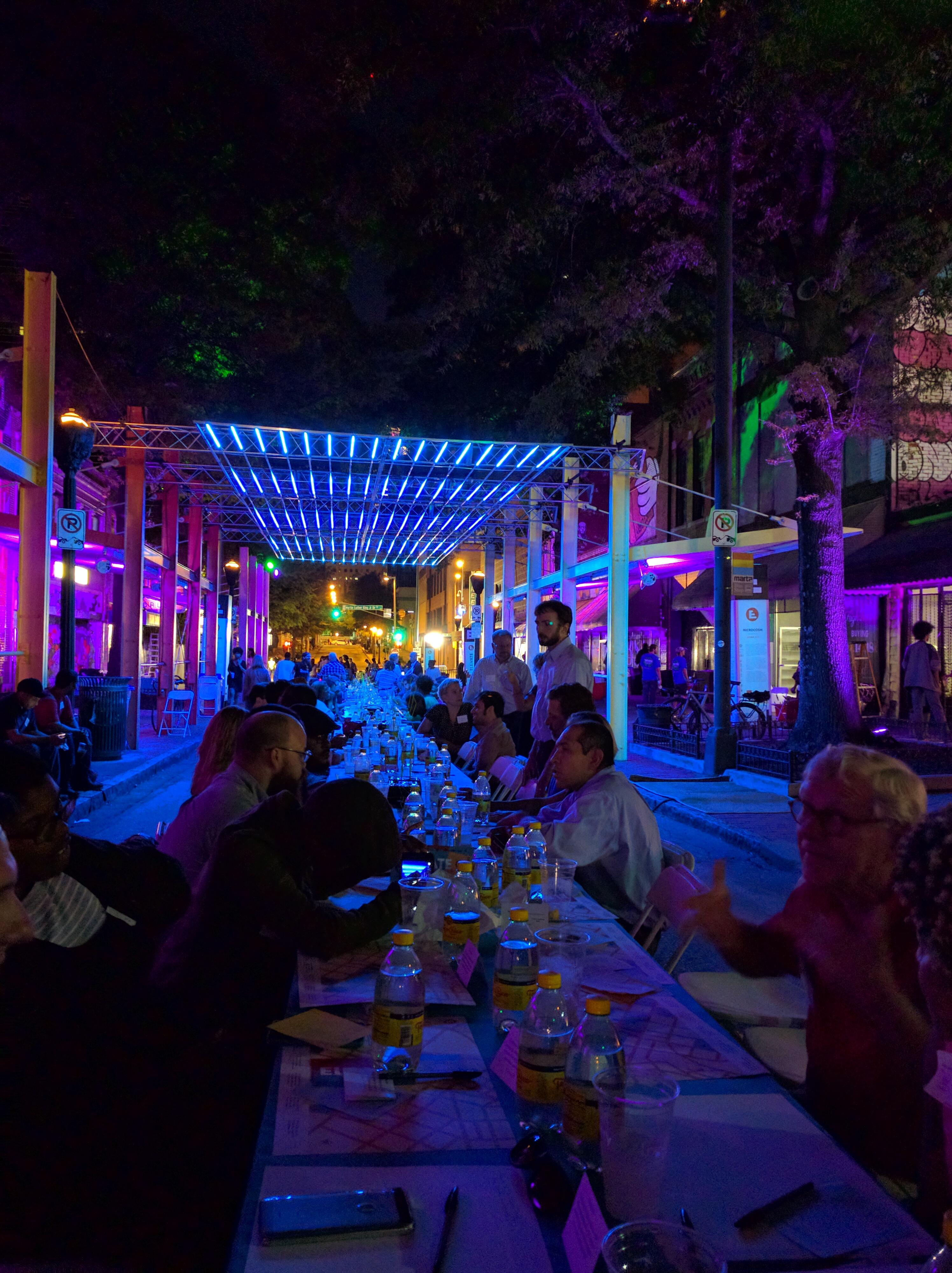Dinner in the street in South Downtown r/Atlanta