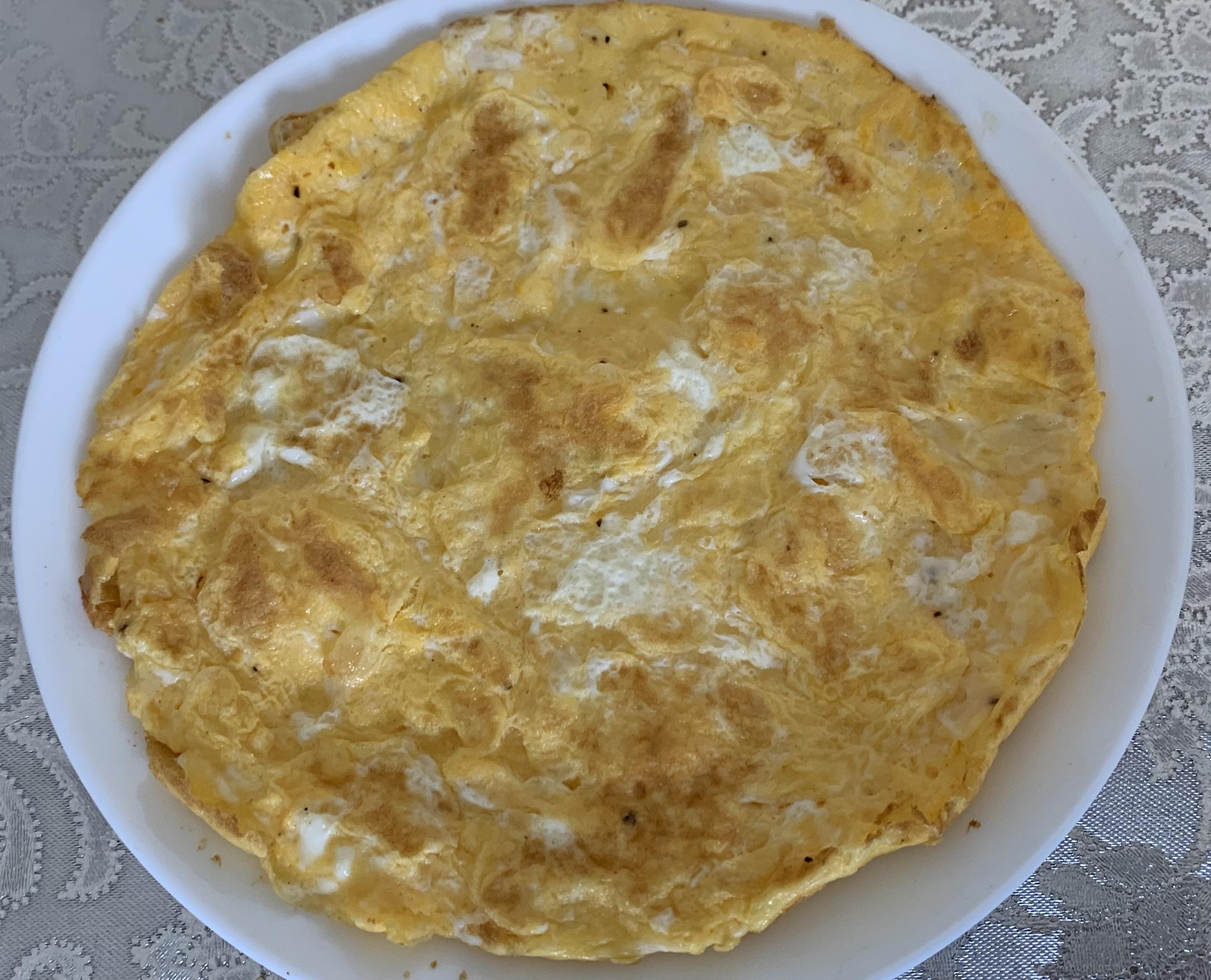 My laze dish the scrambled eggs. Does it look appetizing or not so