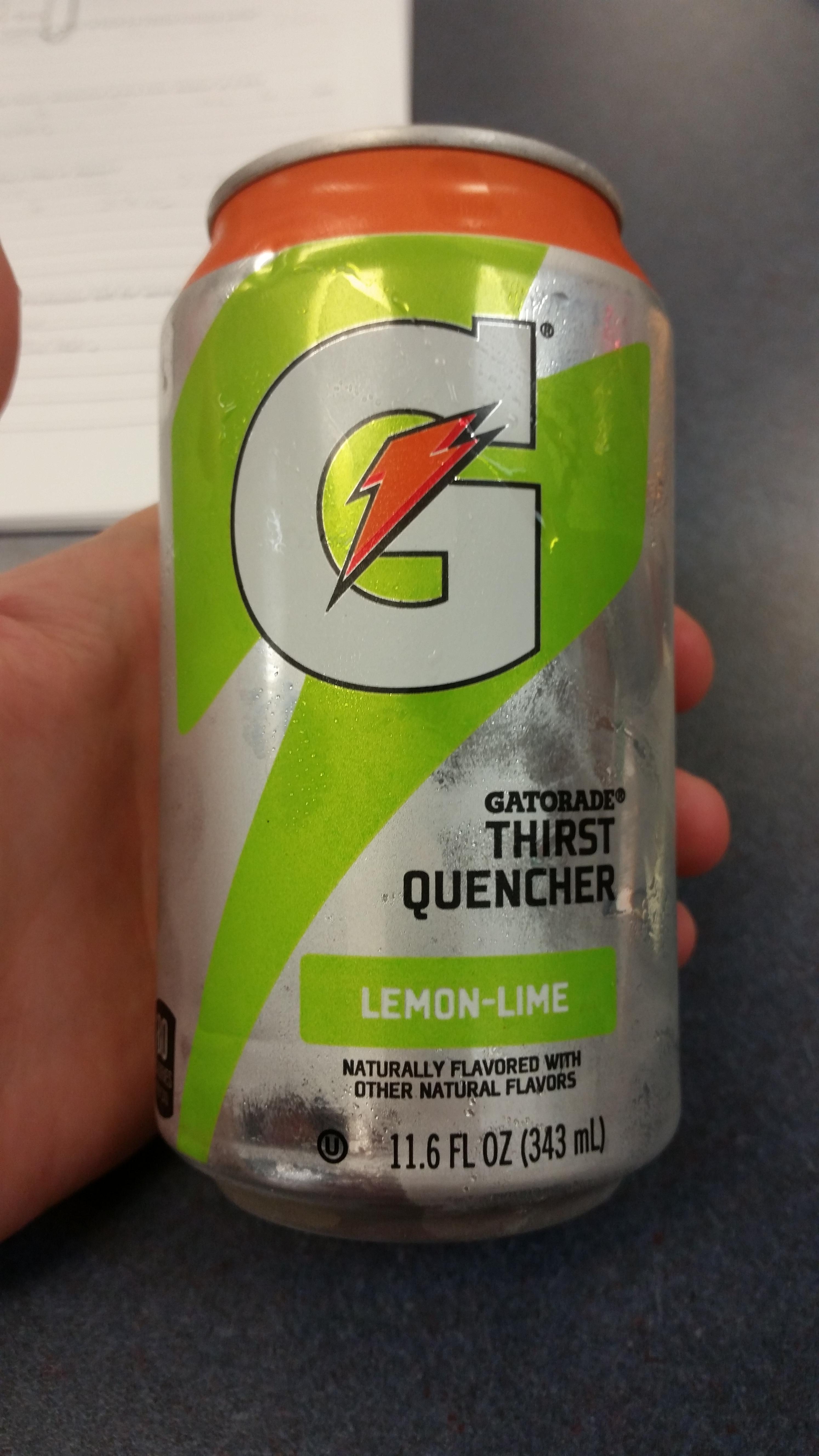 Have they always had canned Gatorade? I just found a vending machine