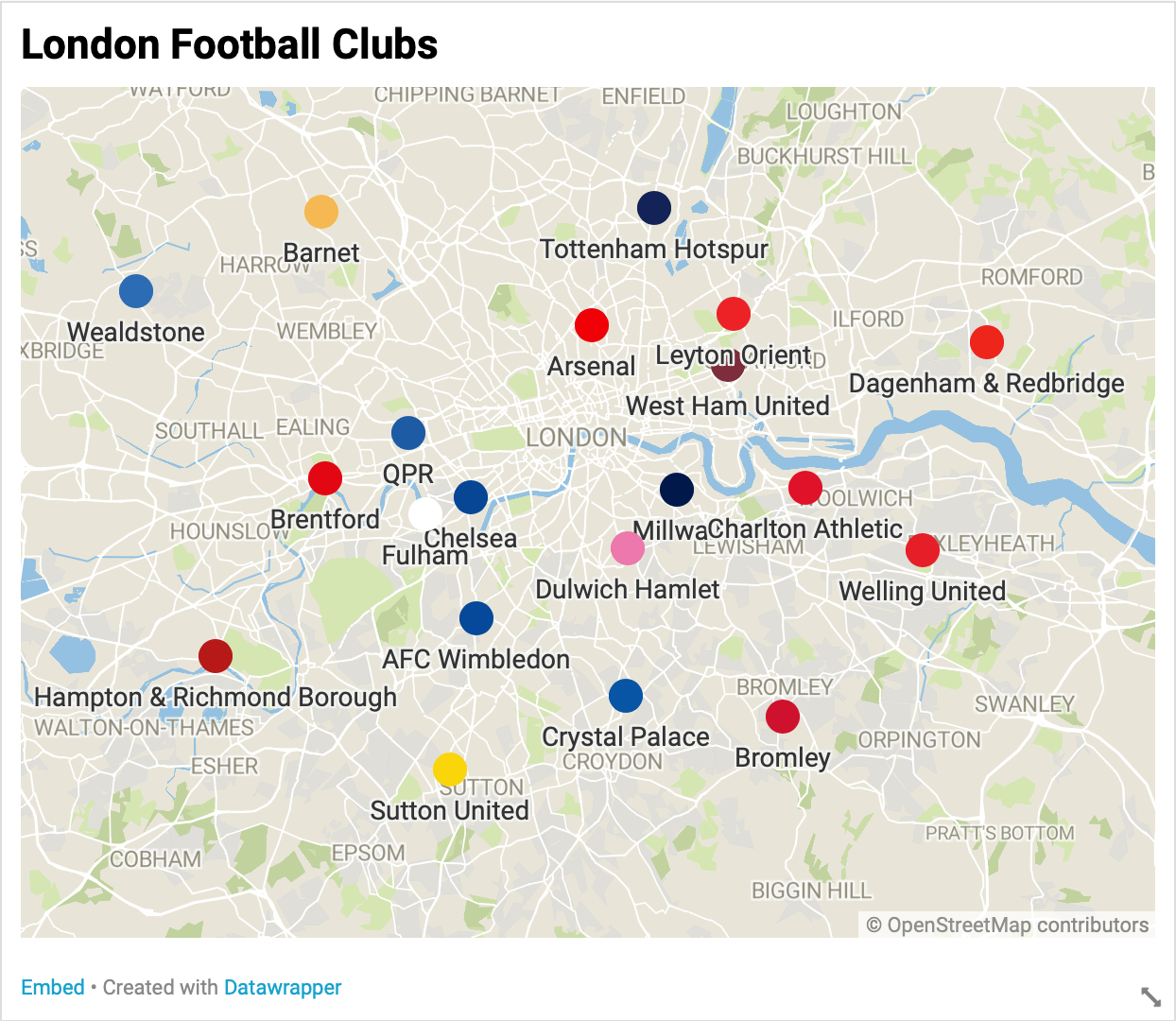 Football Teams Based In London