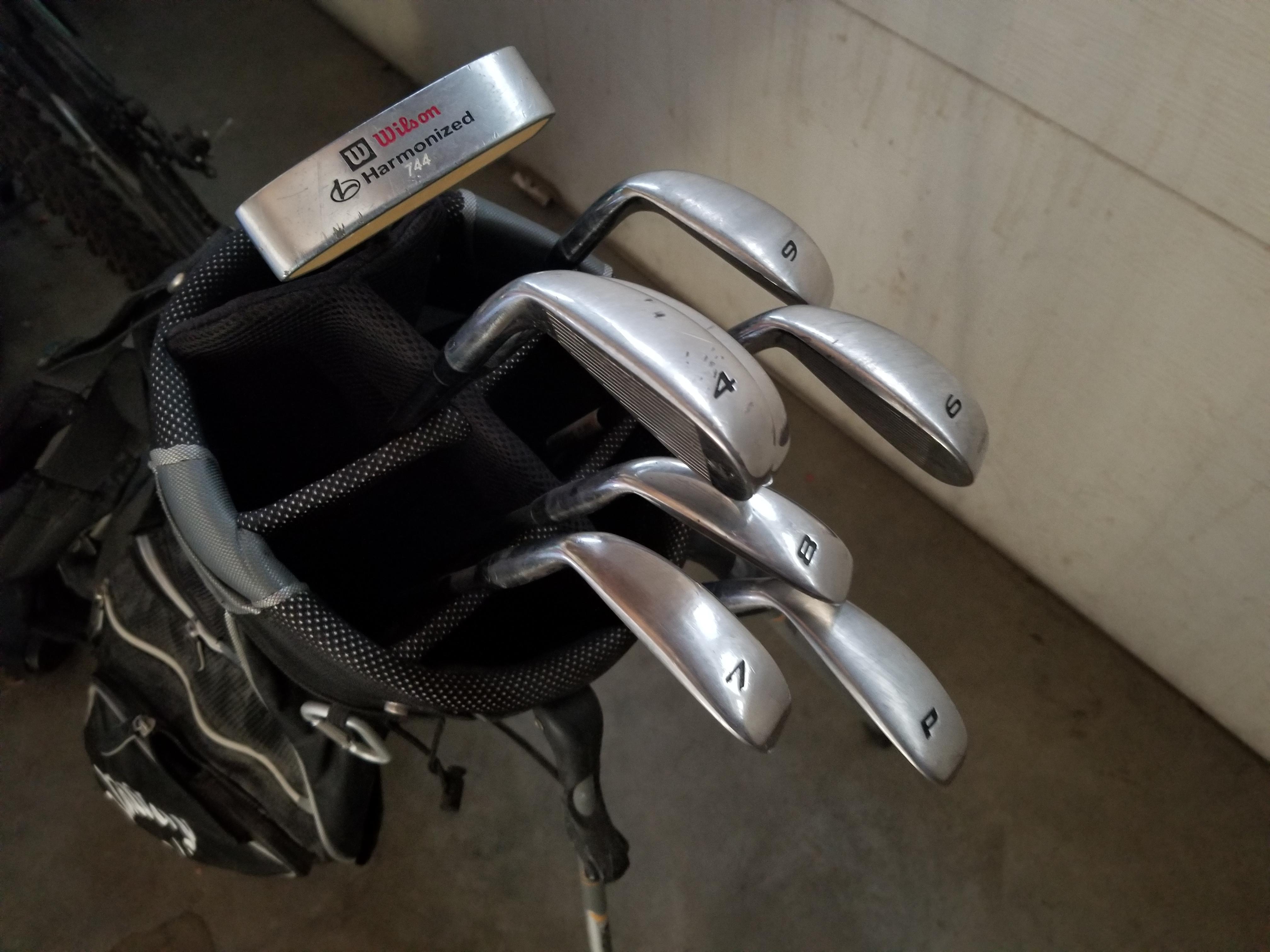 Garage sale find...Nike Ignite iron set plus more... r/golf