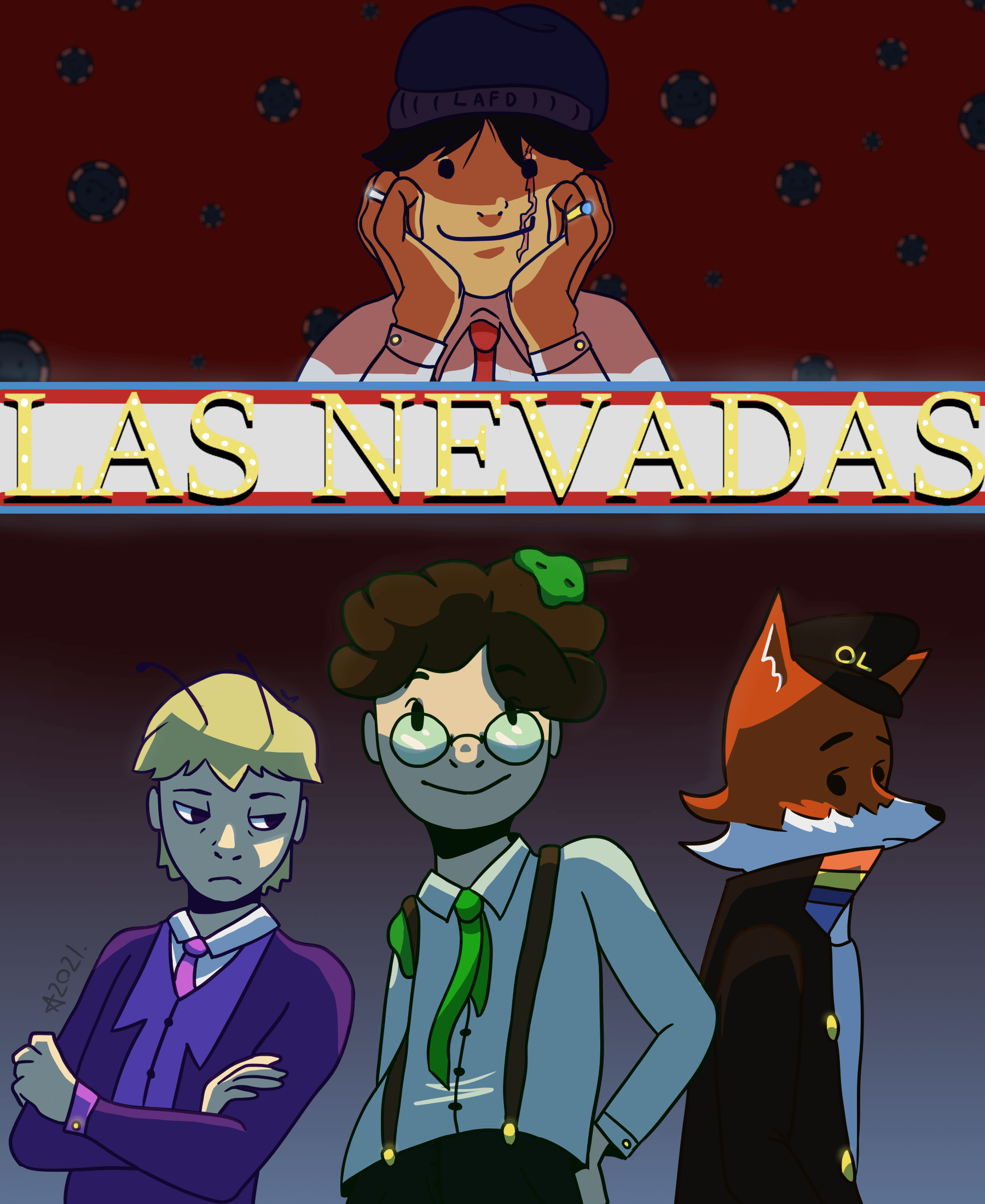 Las Nevadas fanart, because i can't wait to see the casino open r