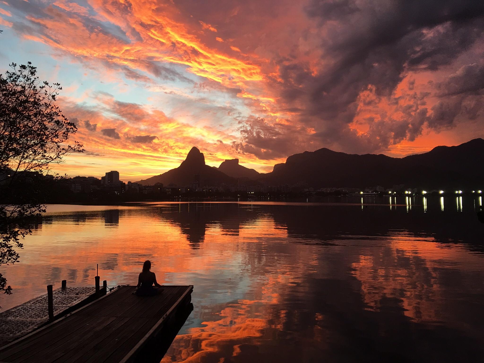 Sunset in Rio r/travel