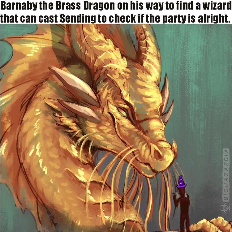 In my imagination Barnaby is not mad, he's just worried ( r/dndmemes