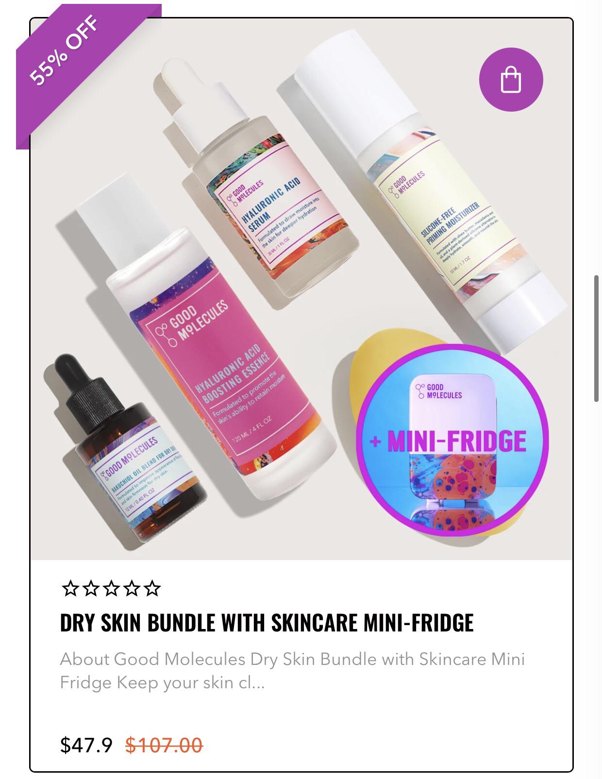 Good Molecules BF exclusive skincare + minifridge bundles launched
