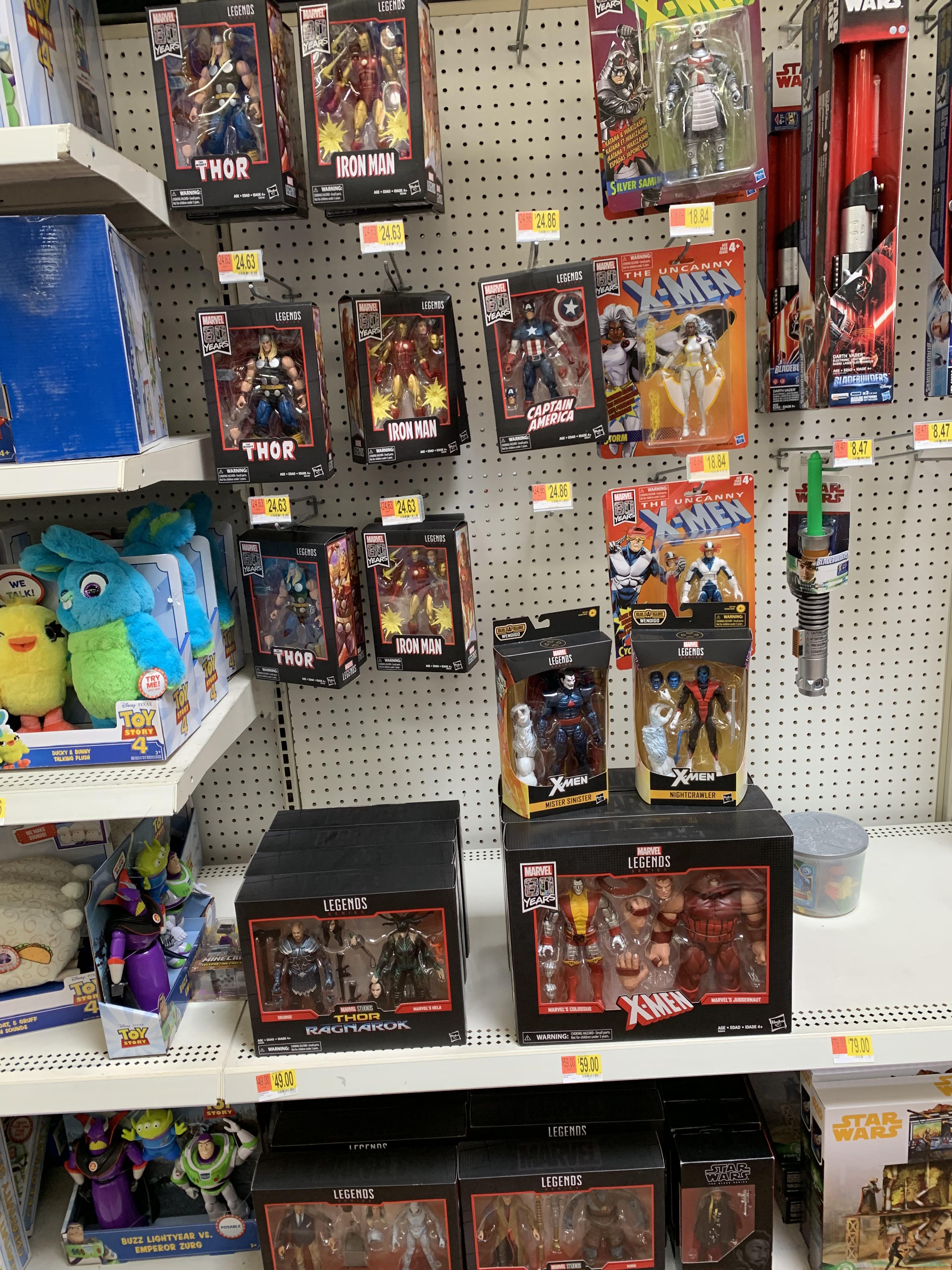 Edmond OK 135 Walmart has been restocked on vintage Xmen, 80th