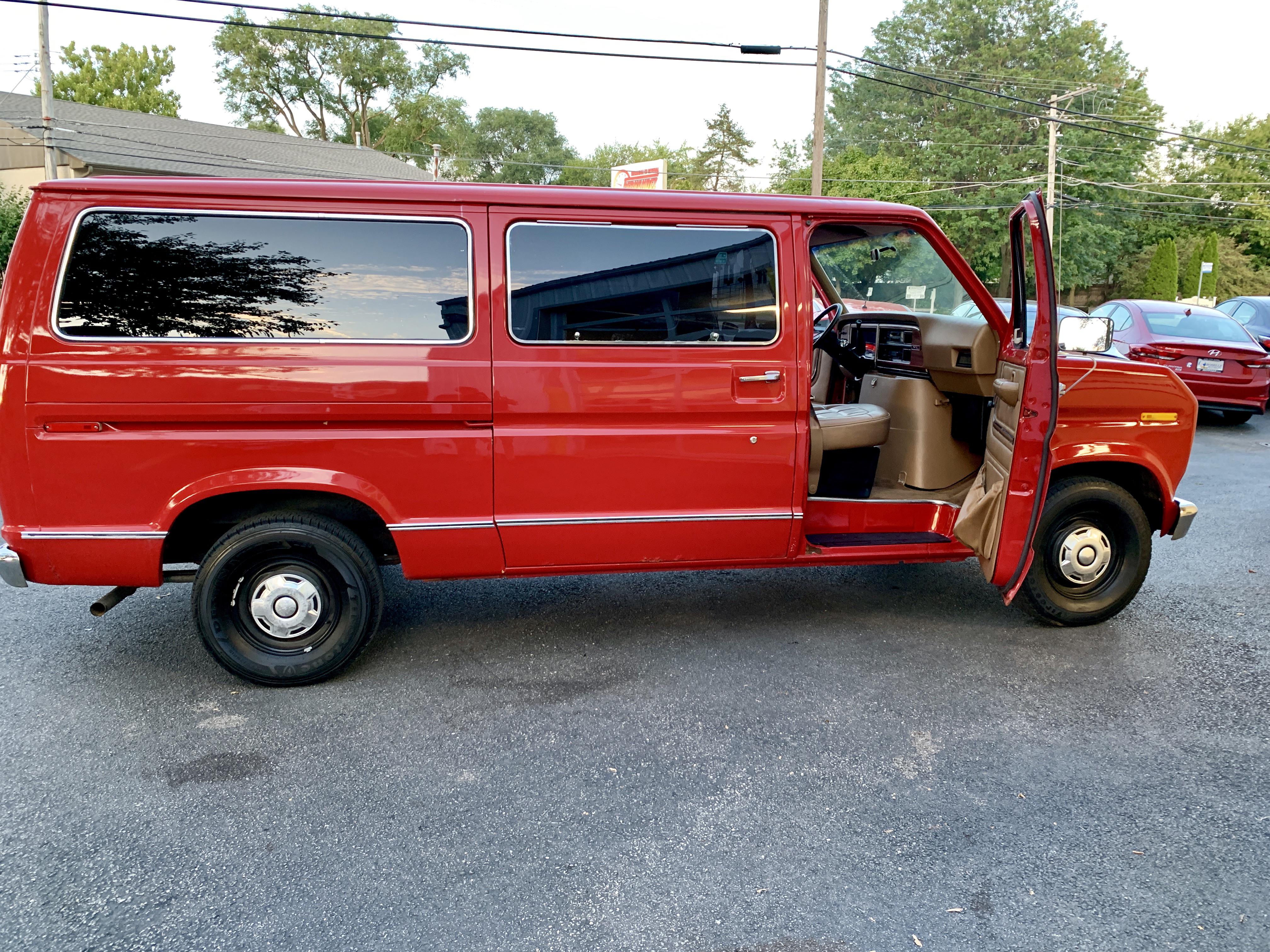 We did a thing. Meet Clifford the big red van project ) 91 ford club