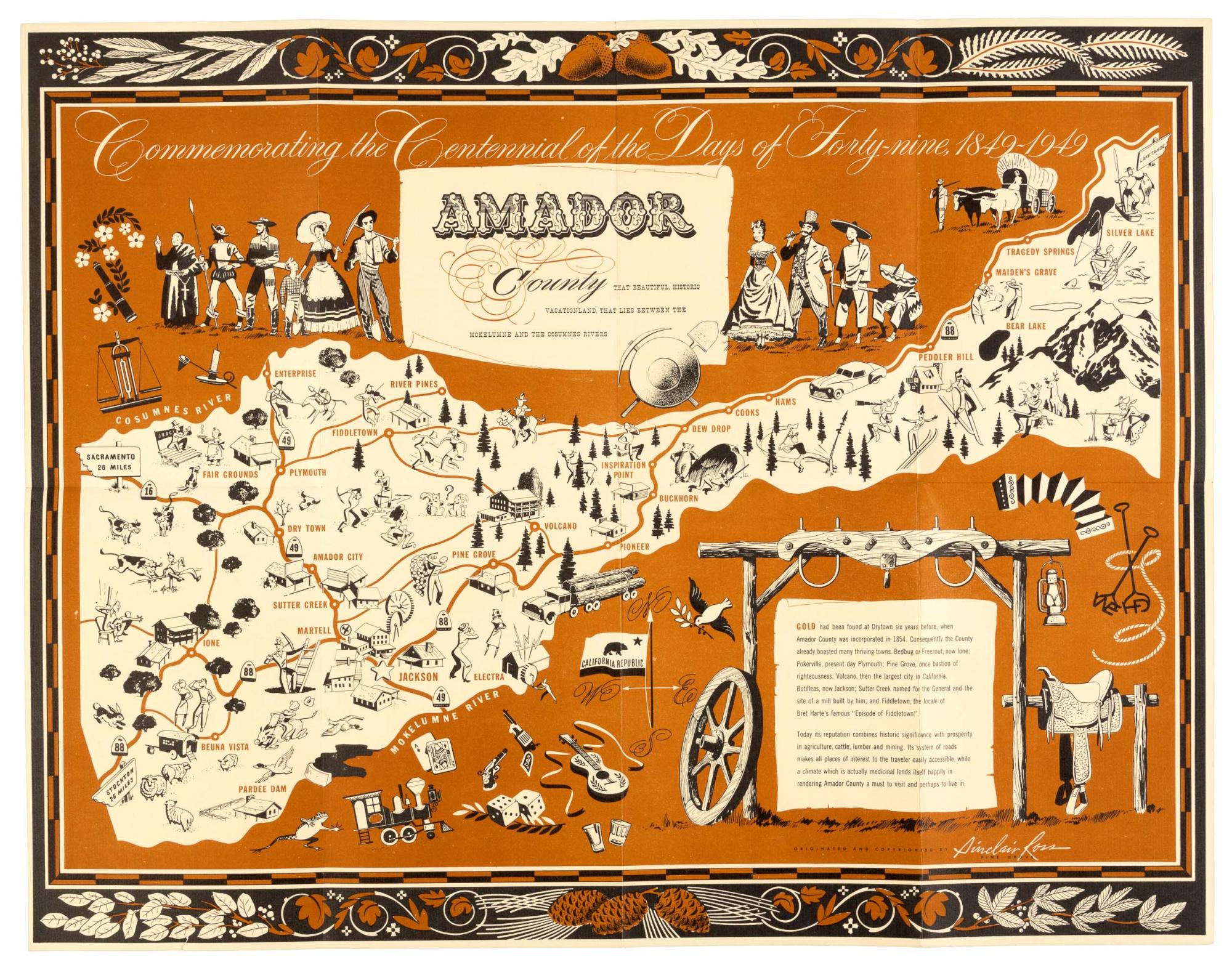 Amador County, California 18491949 r/MapPorn