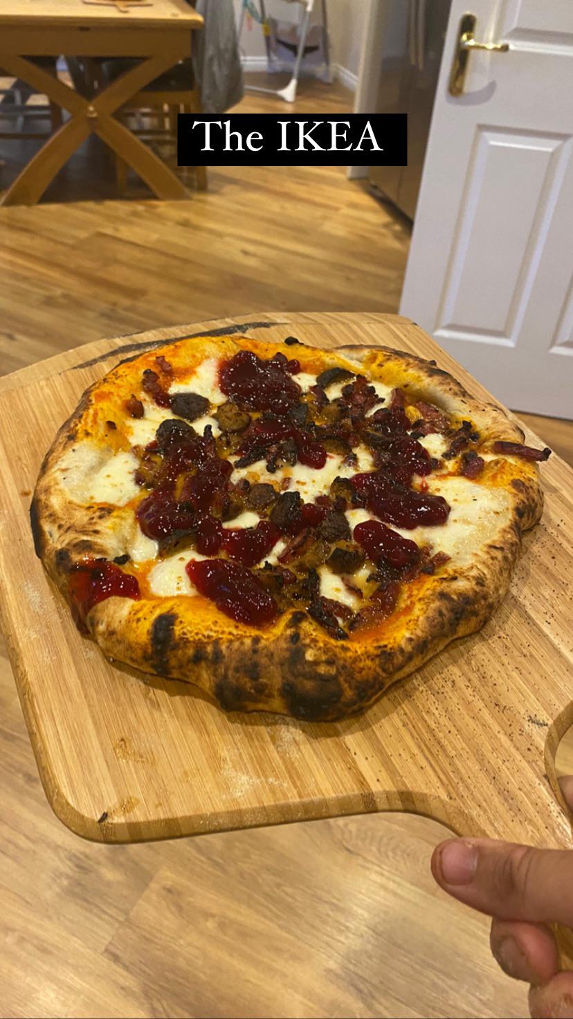 The IKEA pizza… had this idea when shopping. It’s Bacon Lardons, IKEA