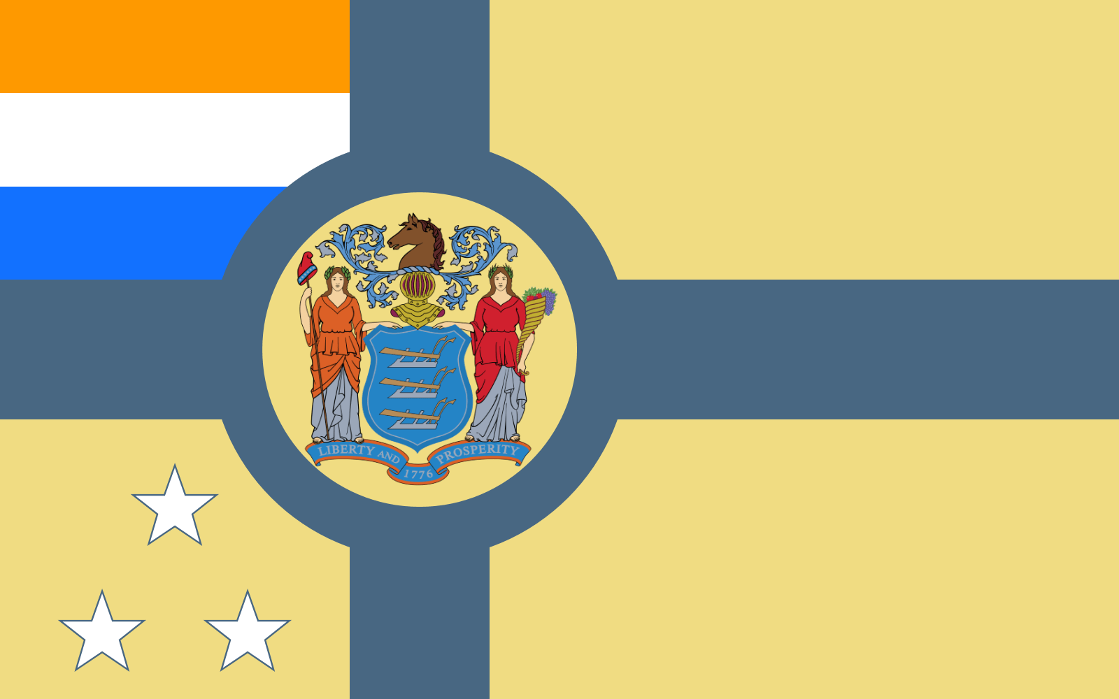 New flag for New Jersey that I made and submitted to the state