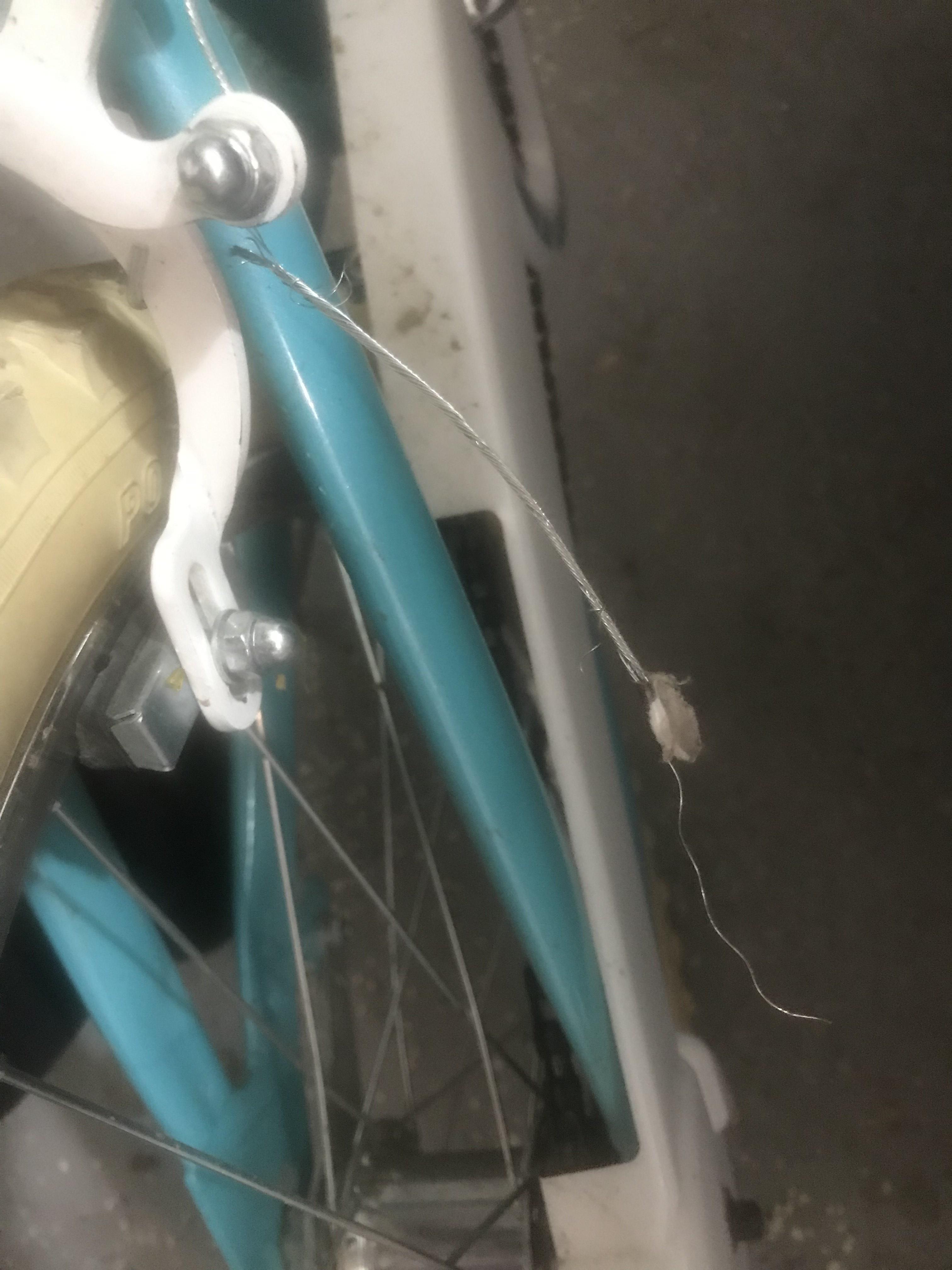 The brake pads on my daughter’s 20" BMX Bike are stuck to the wheel