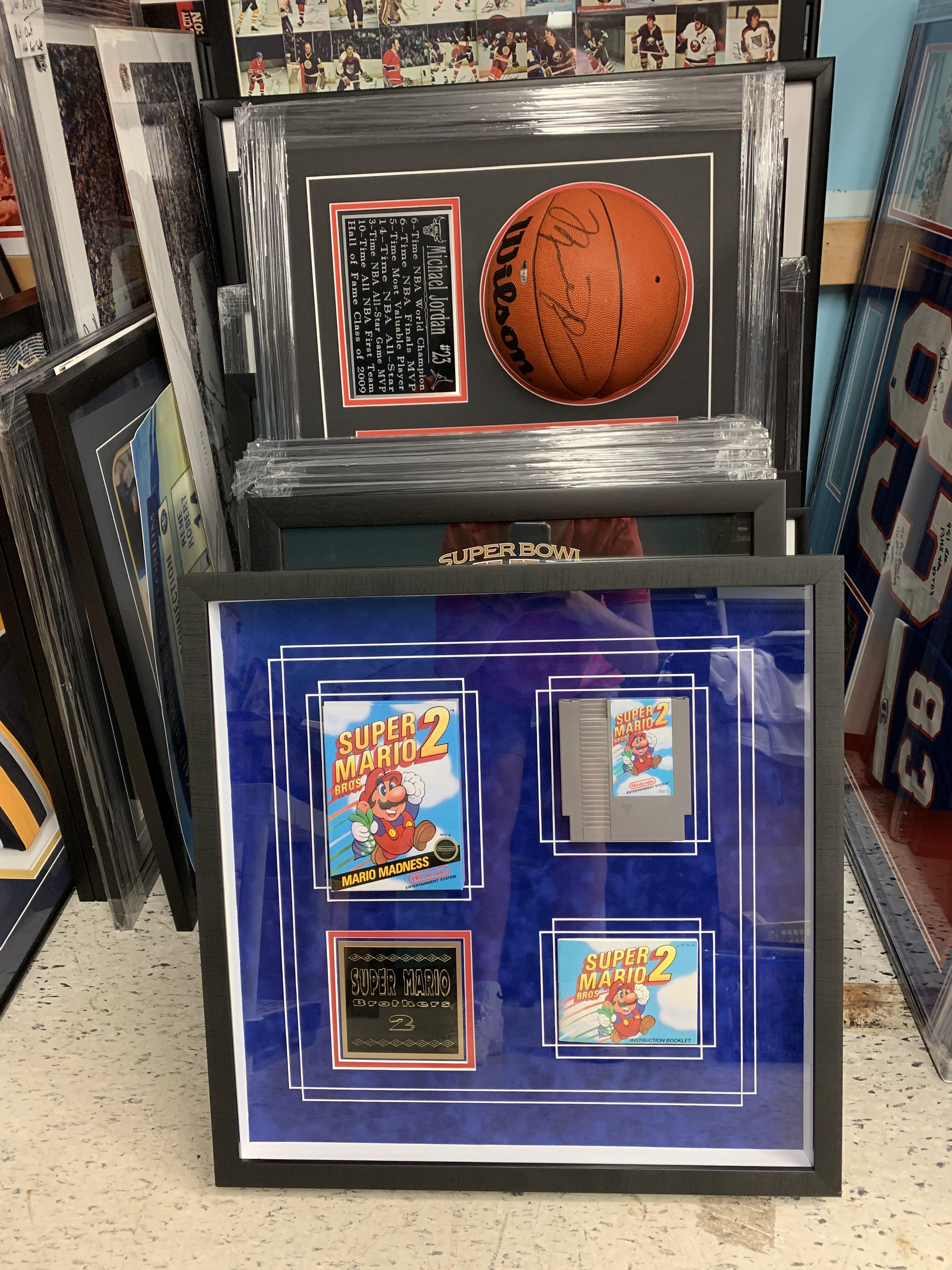 I work at a sports memorabilia shop, saw this frame pieces come in