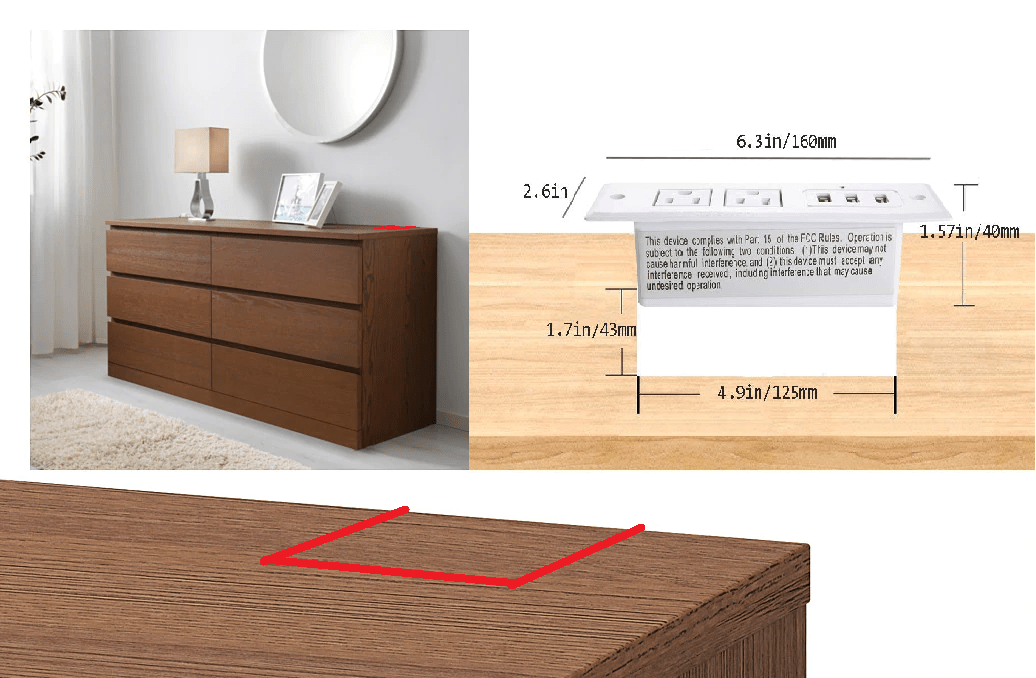does anyone have success cutting into a malm dresser? want to try to do