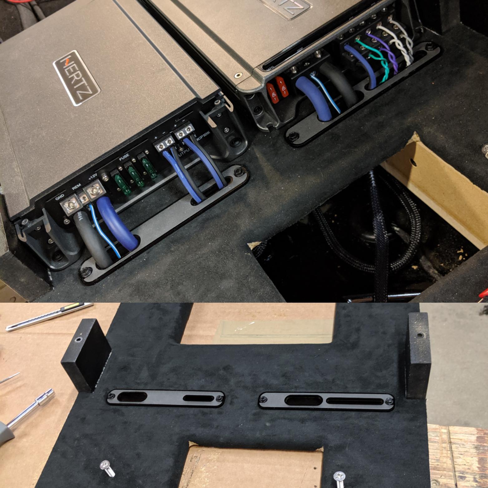 Custom Car Audio Amp Racks