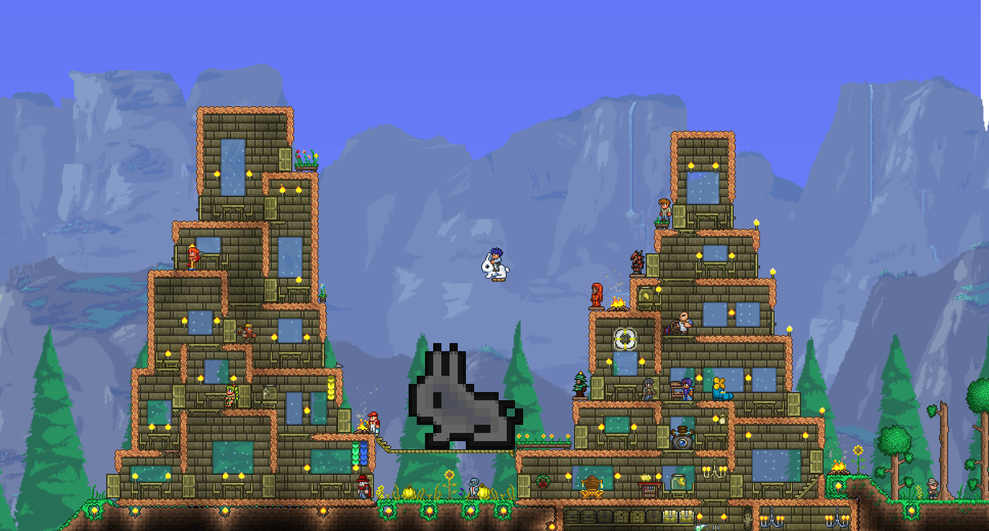 sandstone house r/Terraria