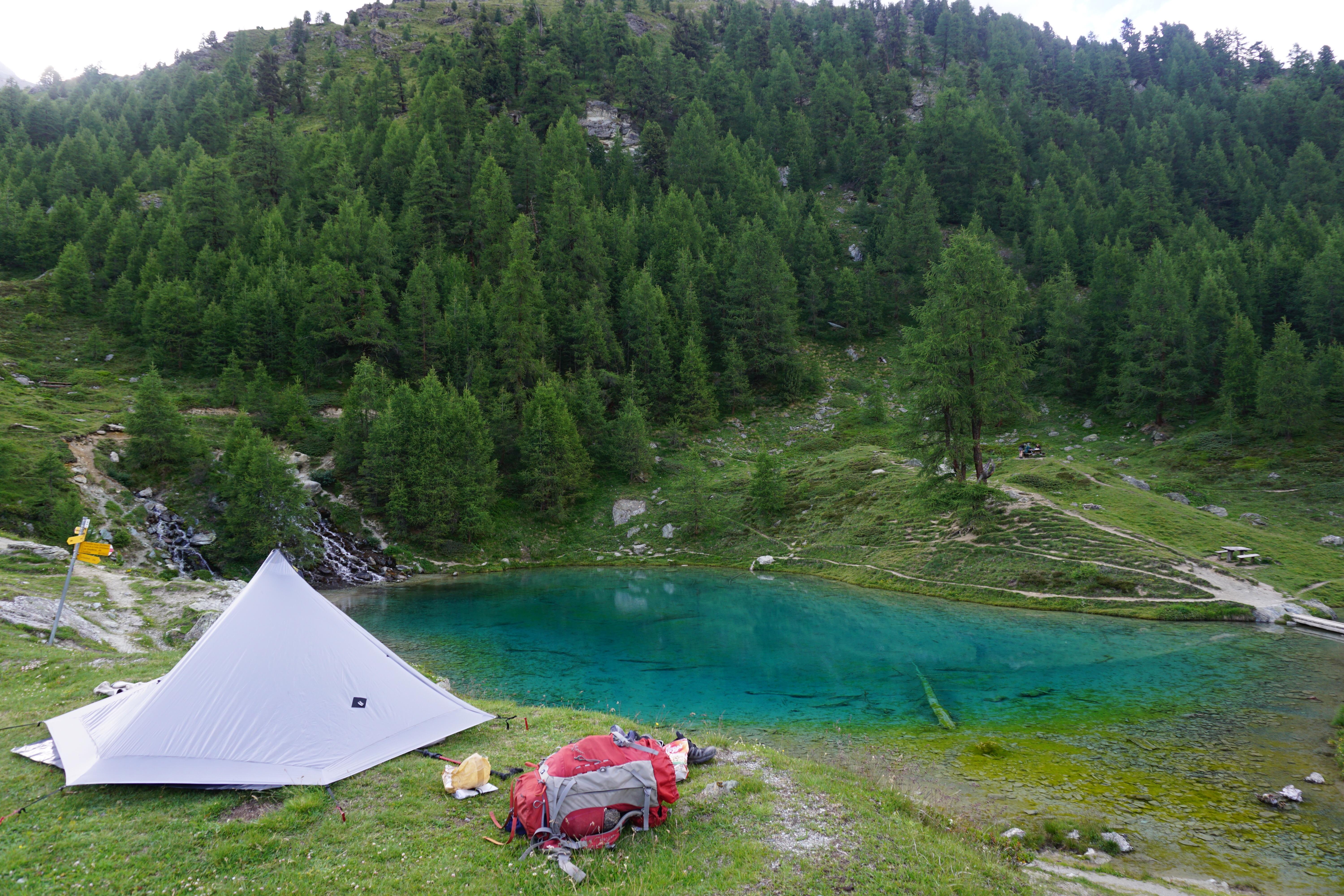 Lac Bleu, Arolla, Switzerland my favorite campsite while trekking the