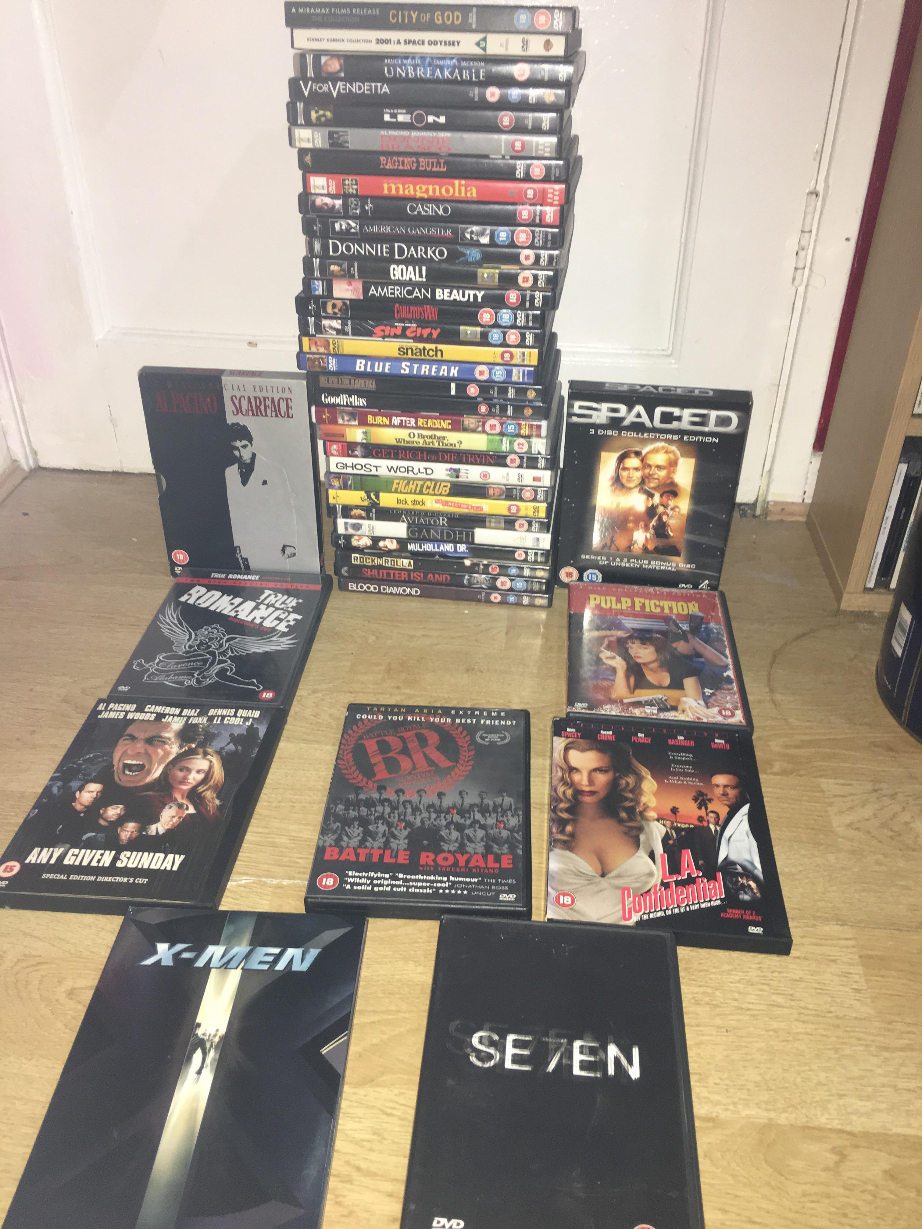 Popped into charity shop. Saw ‘5 DVDs for £1’ deal, went crazy with