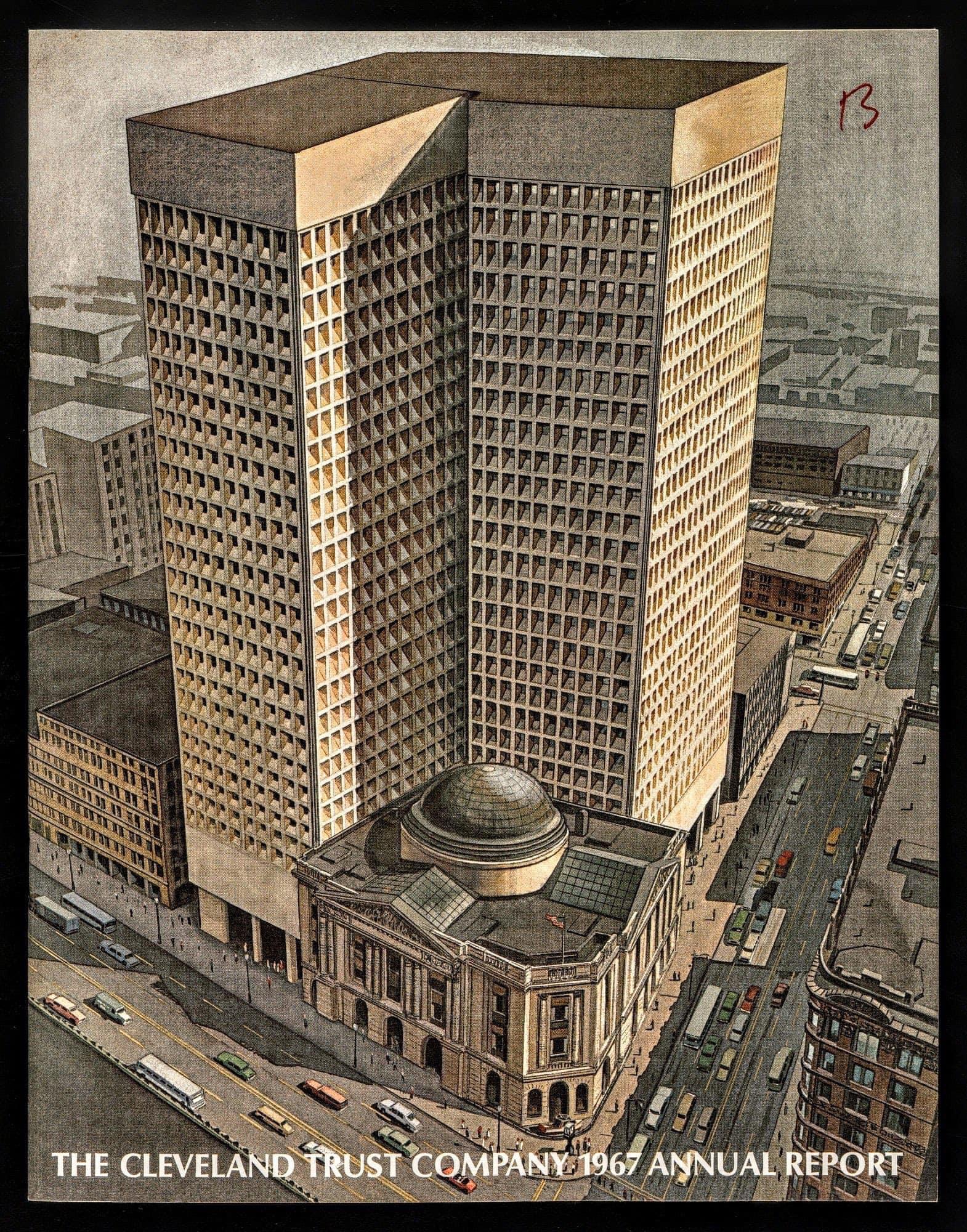 Original proposal for Cleveland Trust Tower (now known as The 9