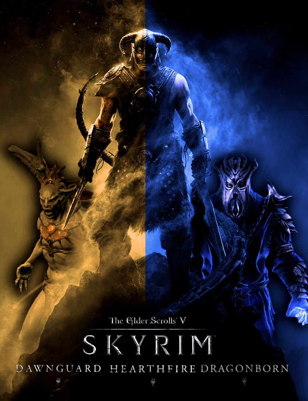 Skyrim Legendary Edition art cover by me r/steamgrid
