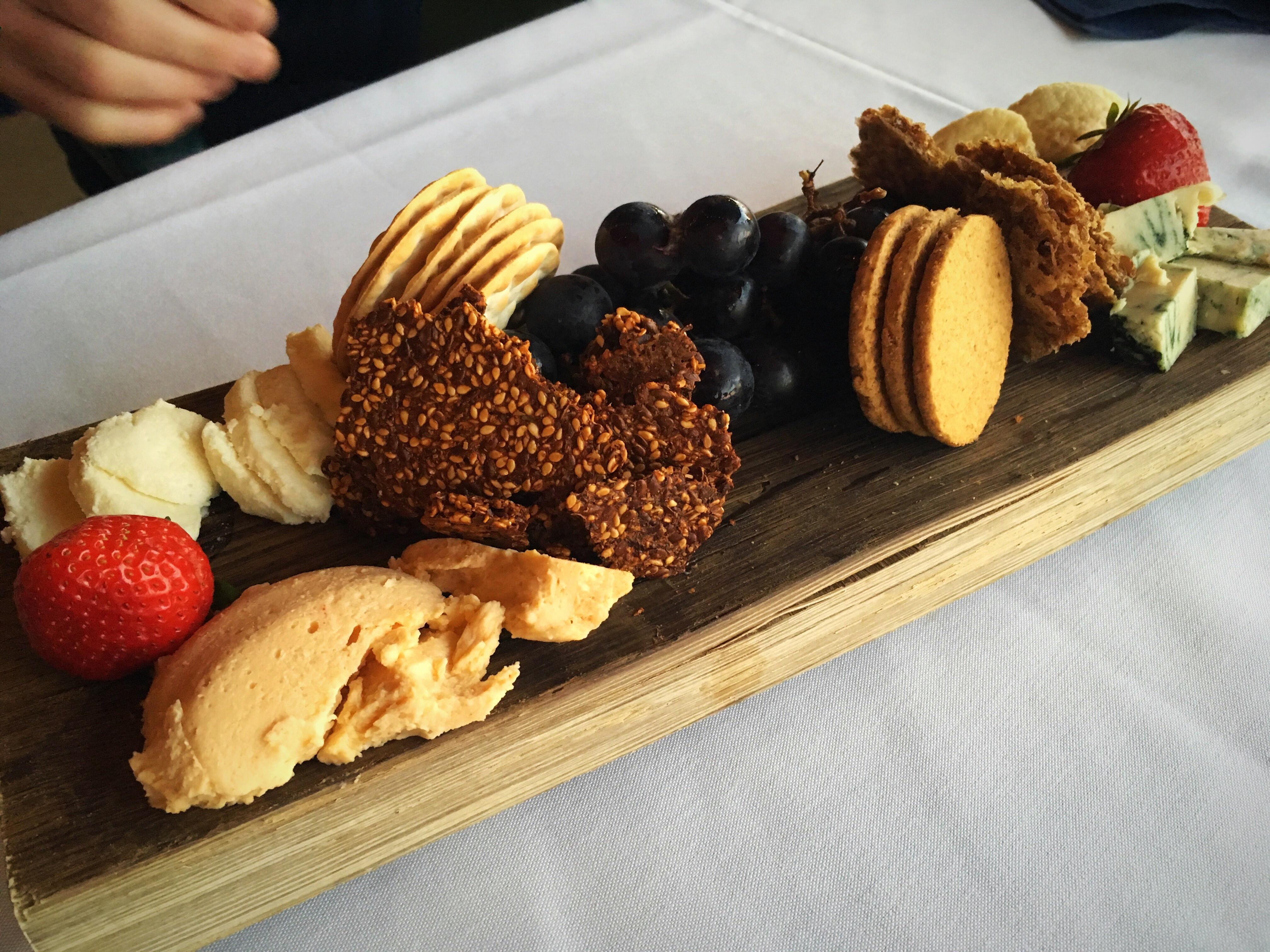 Vegan cheese sampler we had at Veraisons in Dundee, NY r/vegan