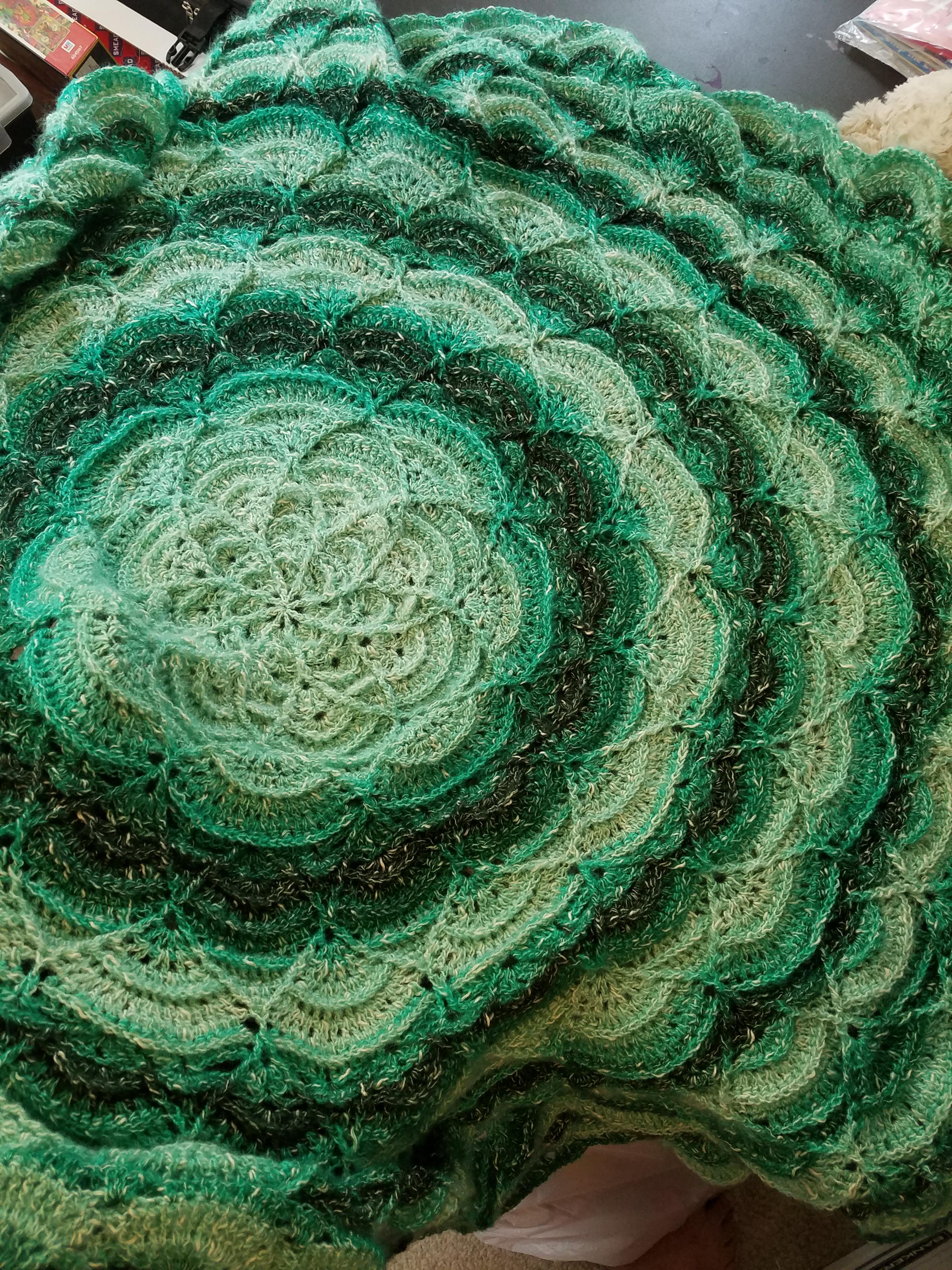 A smidge late, but Flower Puddles Ripples for my mil. r/crochet