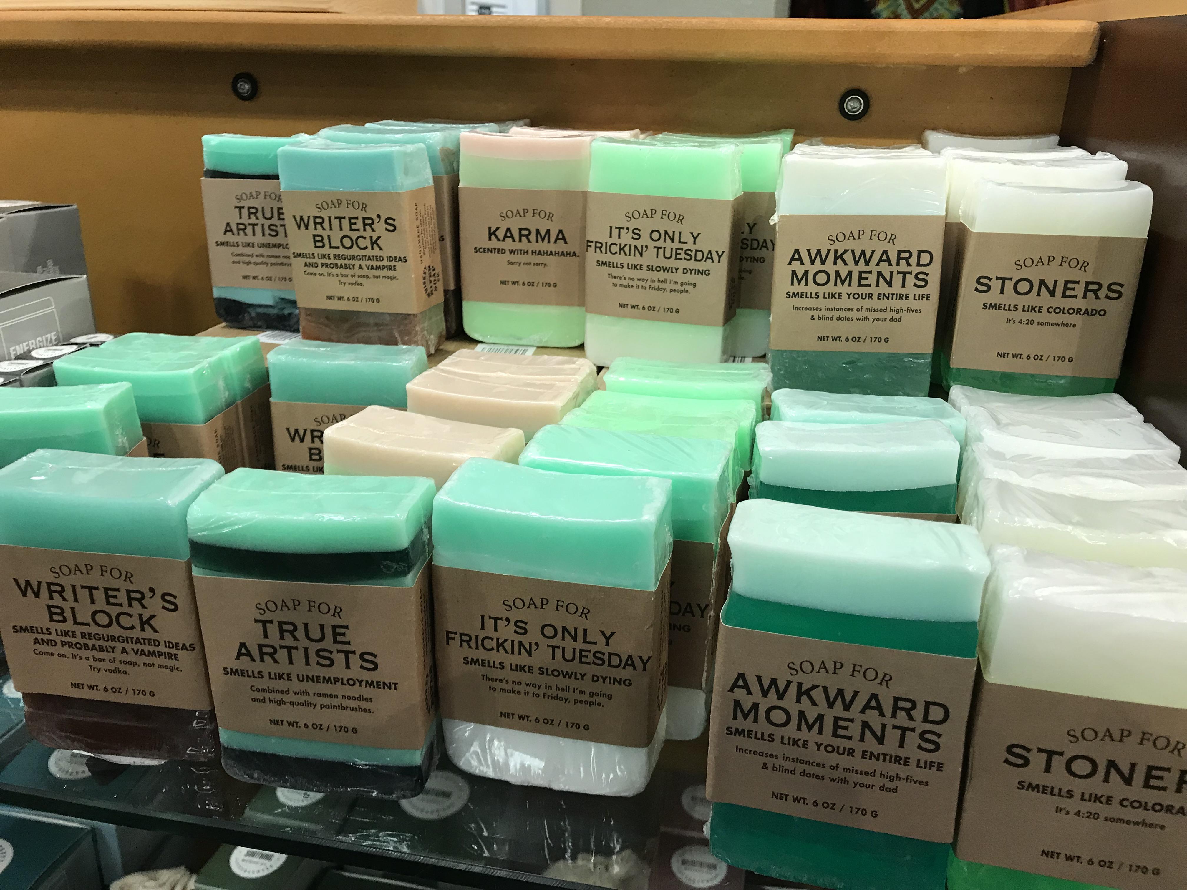 So I found these soaps yesterday. I thought you guys would like them