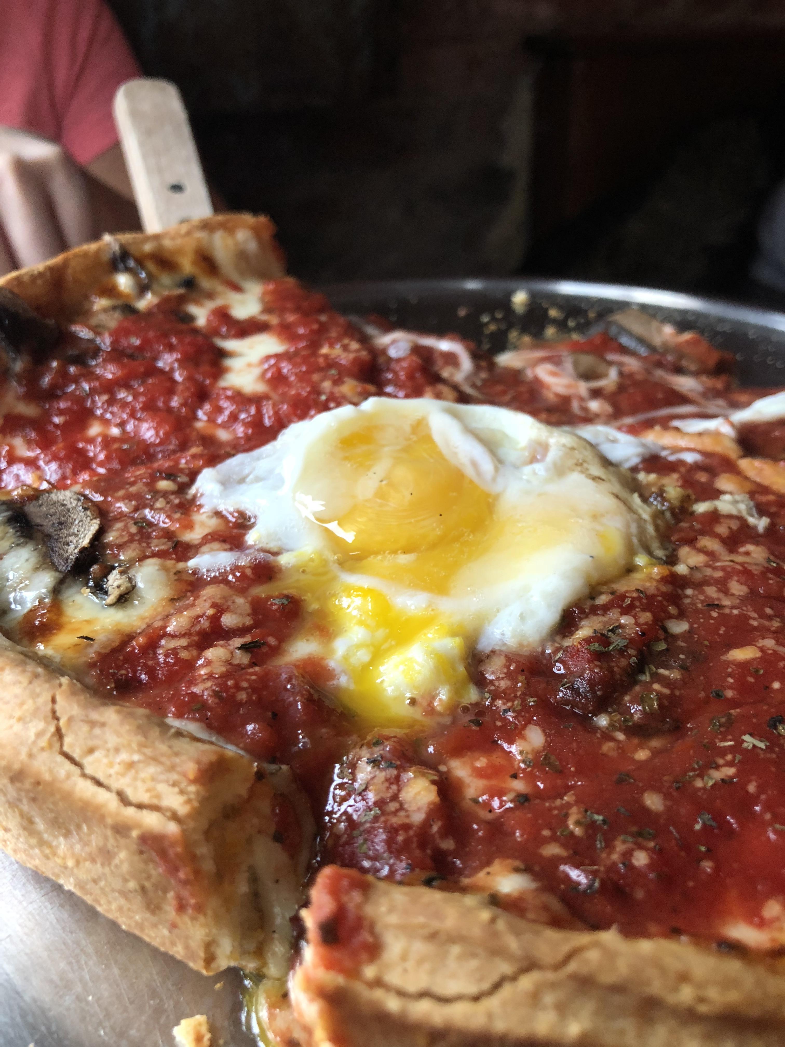 Deep dish 🔥 from Emmett’s NYC r/Pizza