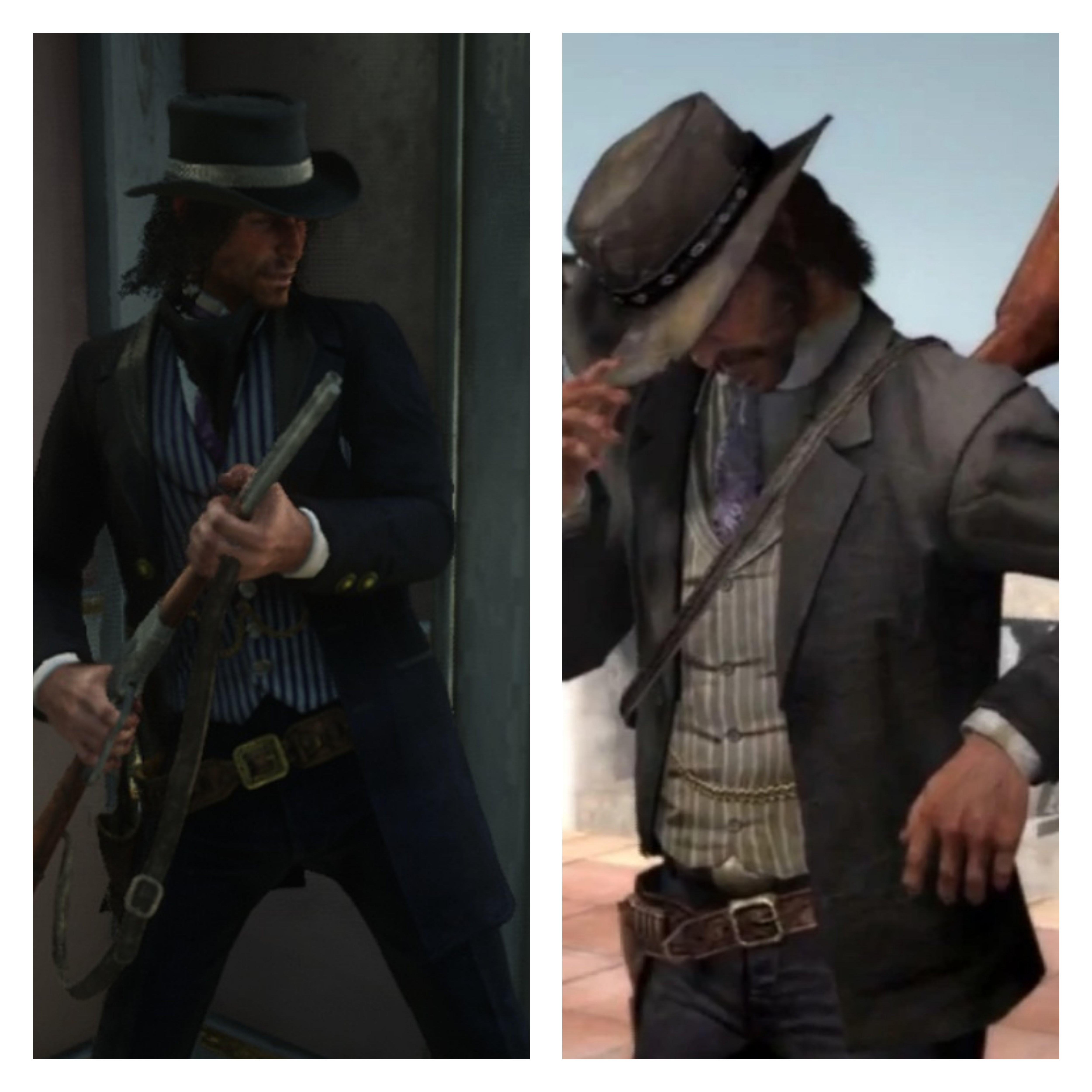 Its so cool how they modelled johns saint denis robbery suit after the