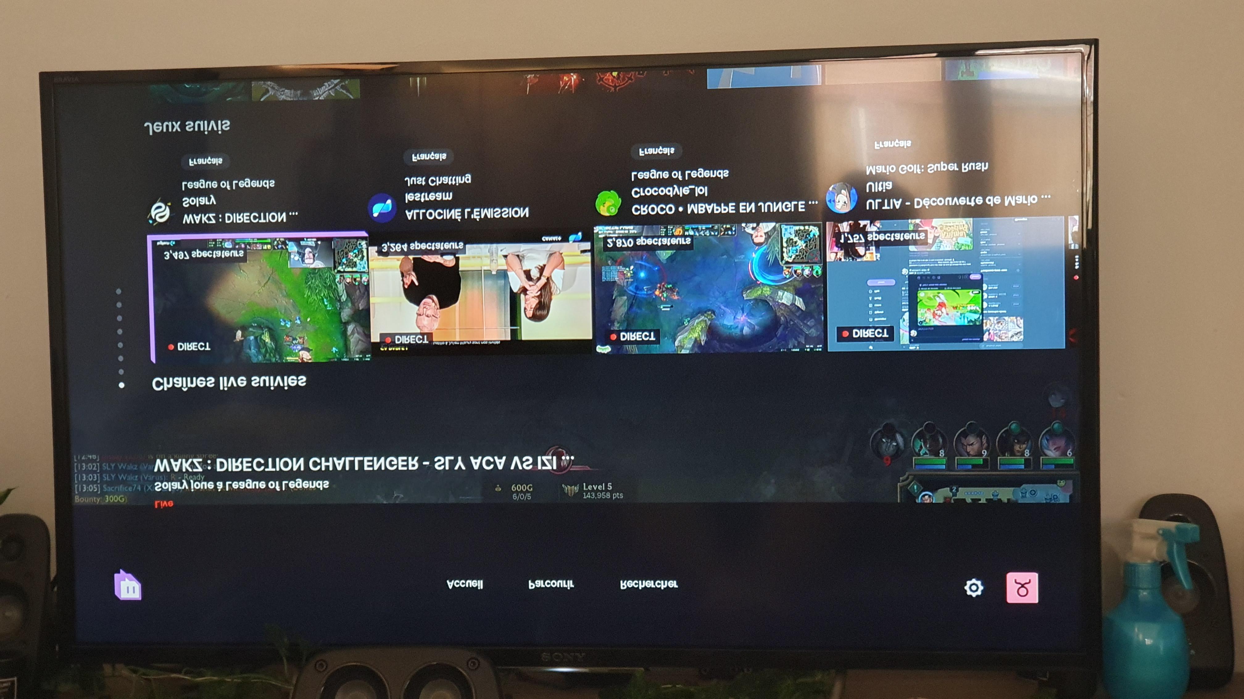 Twitch app on TV r/softwaregore