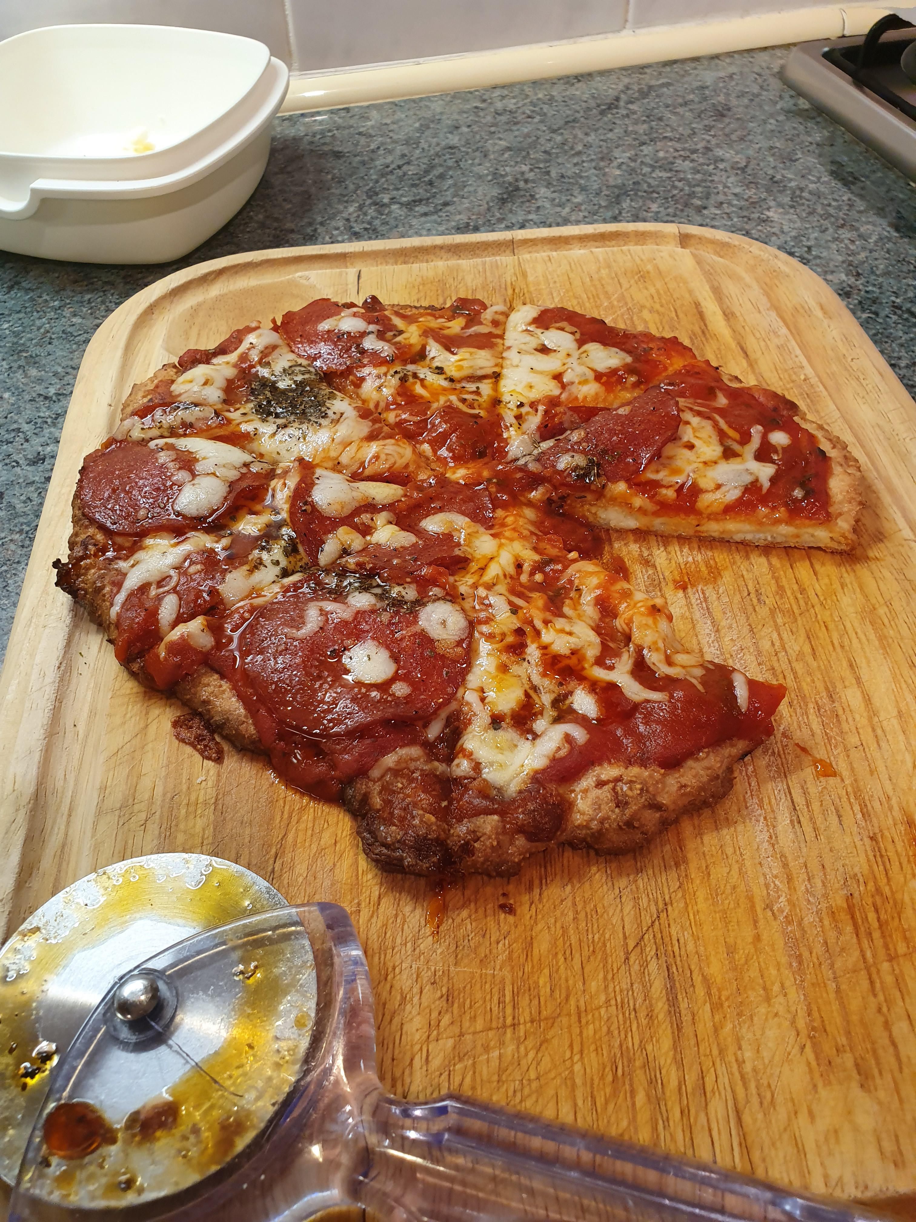 So glad I finally gave fat head pizza a go. Much nicer than Dominos or