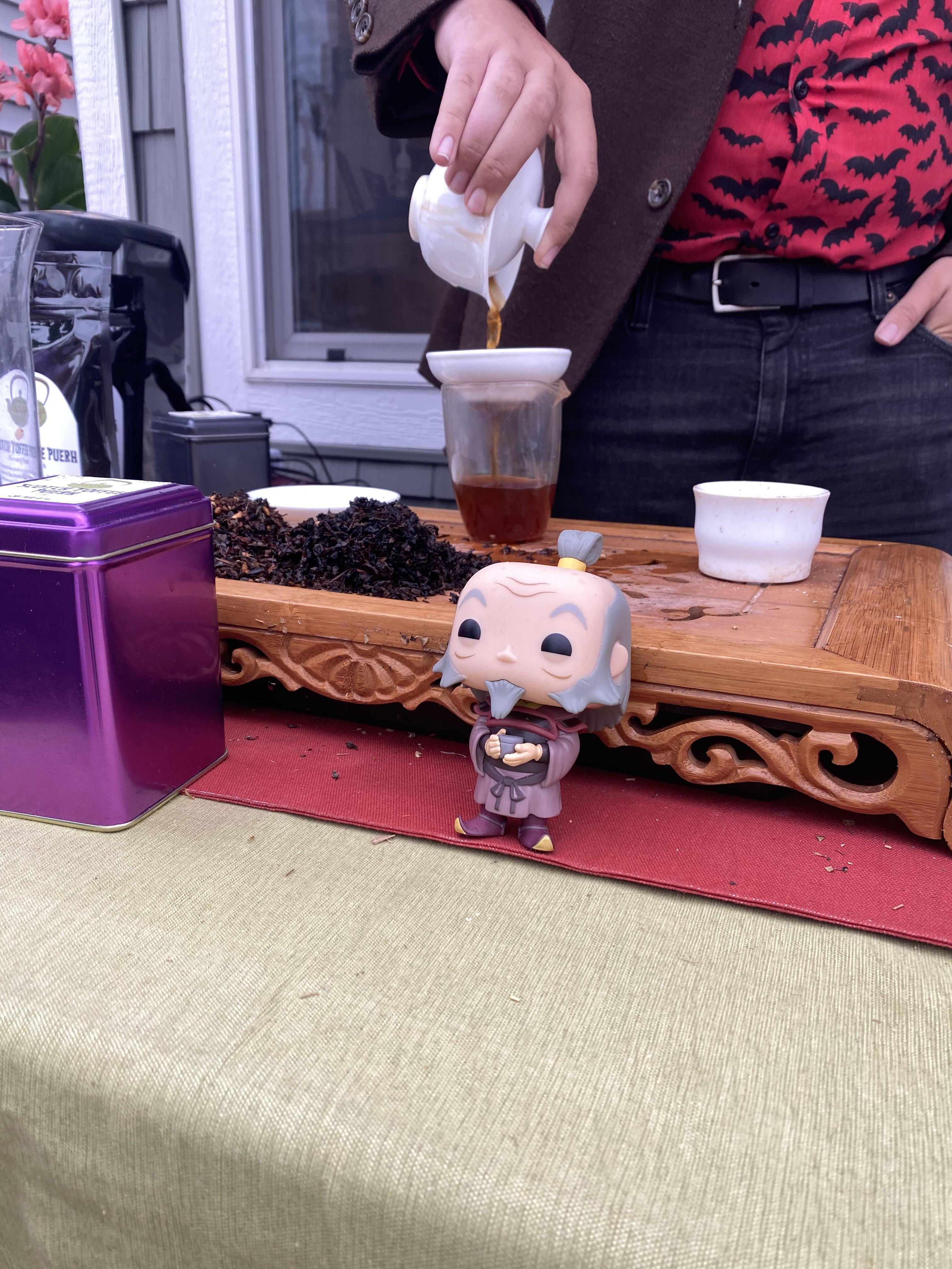 Vendor at farmers market was selling tea! How could I not give him my