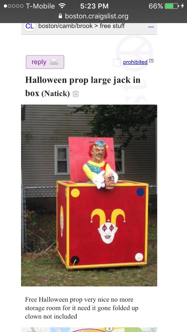 Free large JackintheBox. Jack not included. r/WTFgaragesale