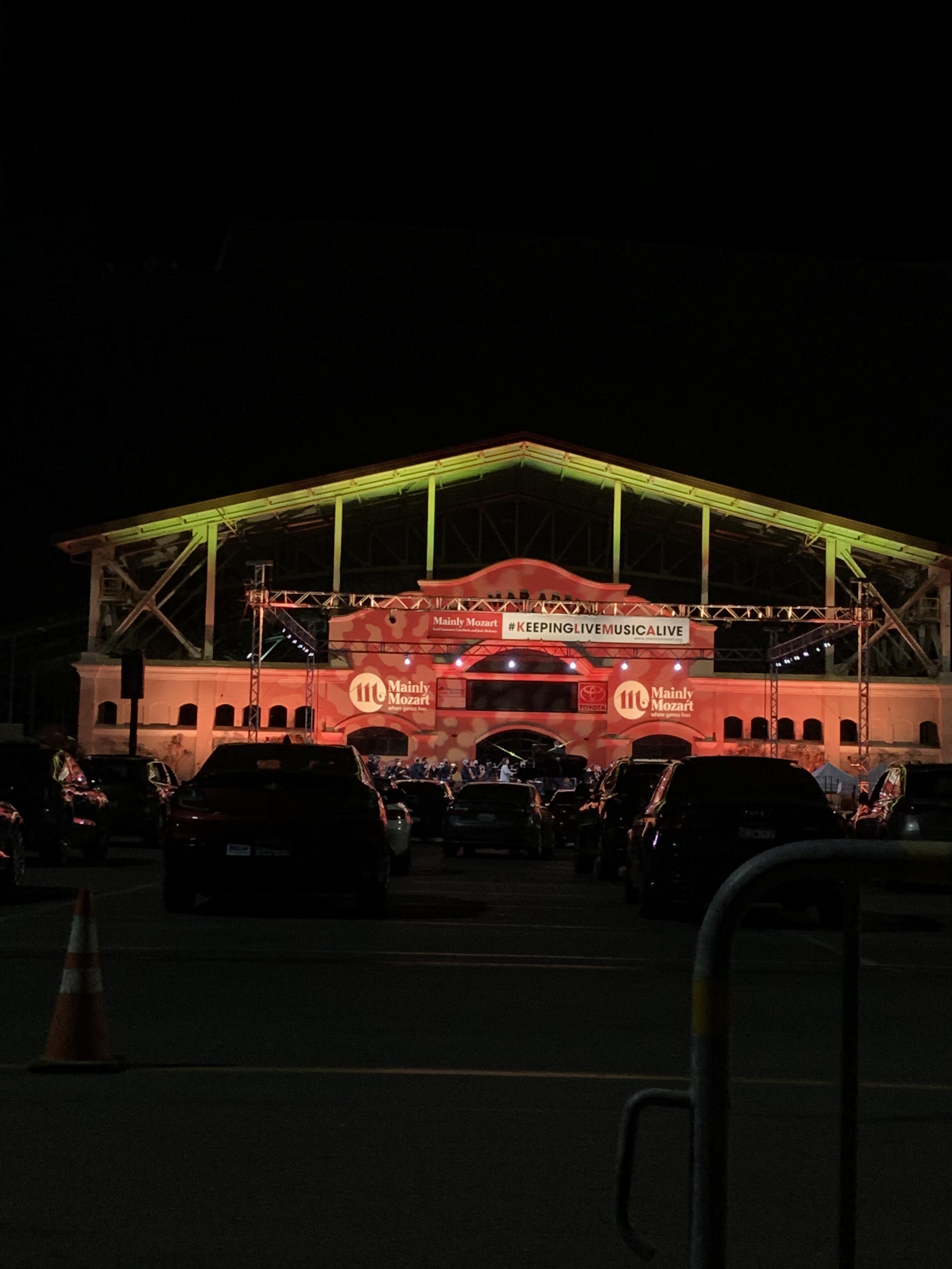 Mainly Mozart drive in. There’s another on Saturday. Highly