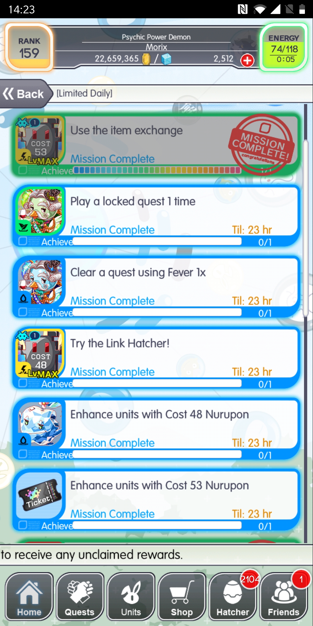 Anyone can help, i tried to complete the the enhance with nurupon but