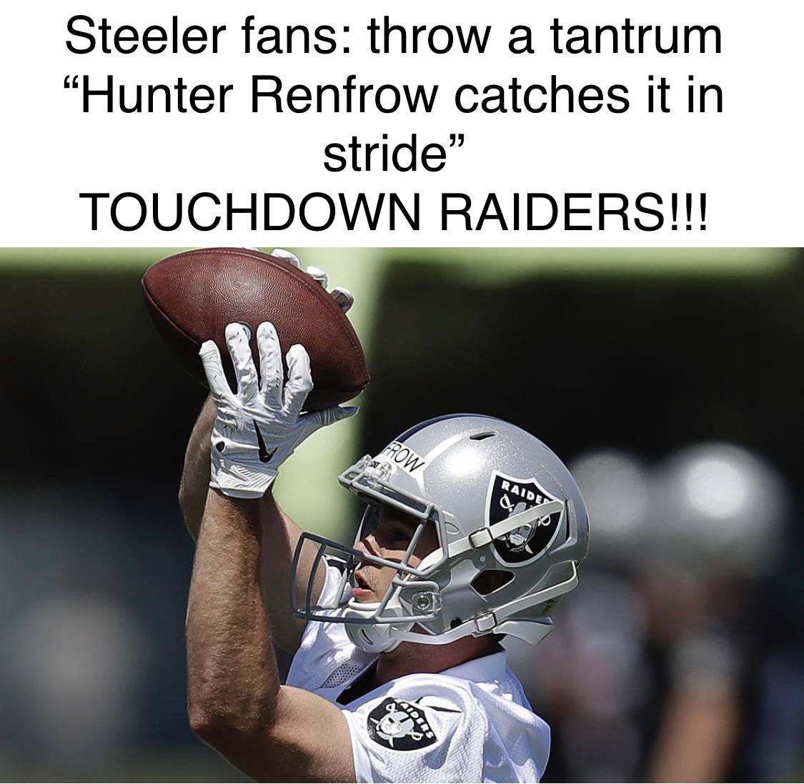 I love the Hunter Renfrow memes oaklandraiders
