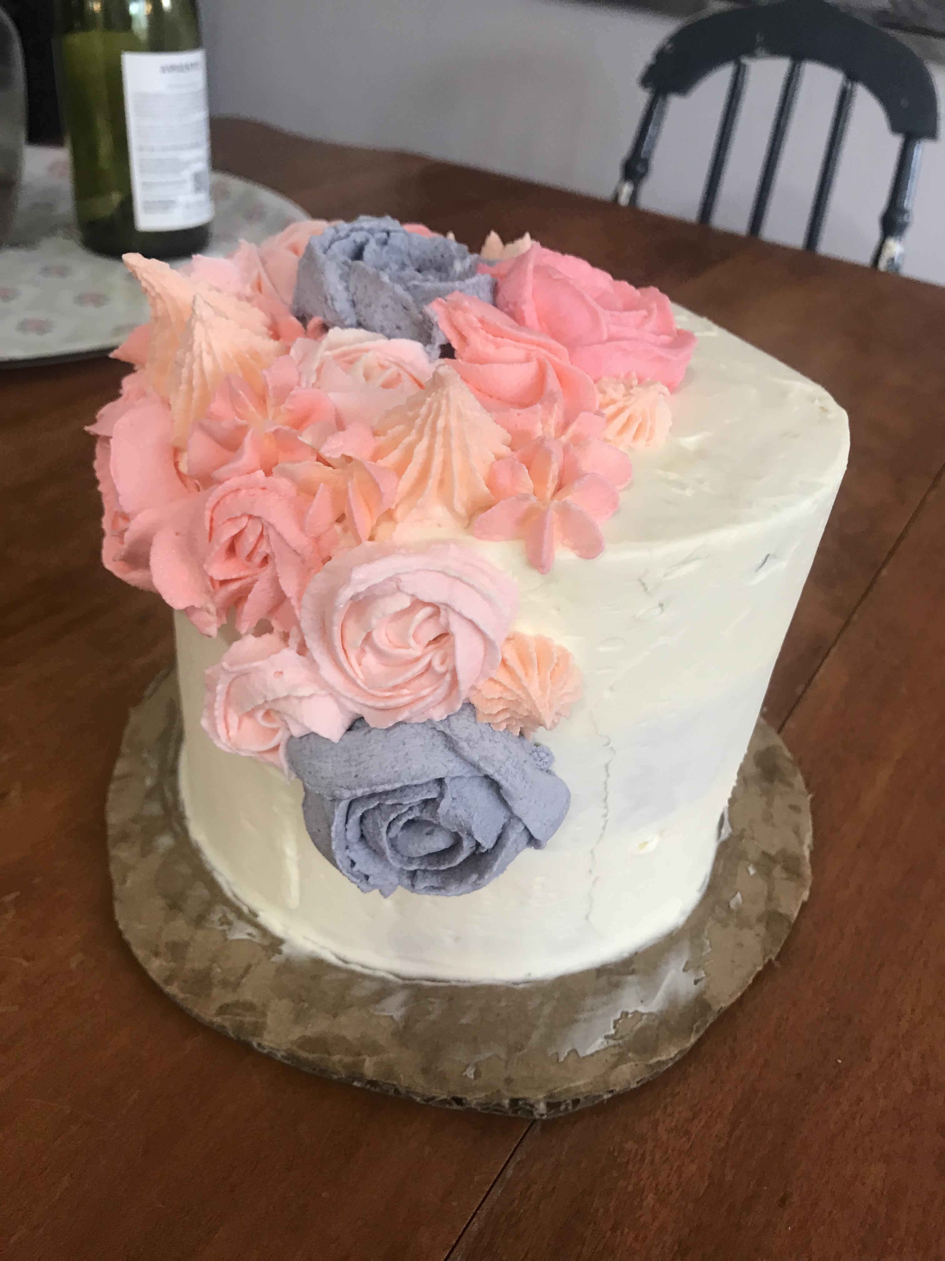 Was practicing buttercream flowers. Any tips on keeping the buttercream