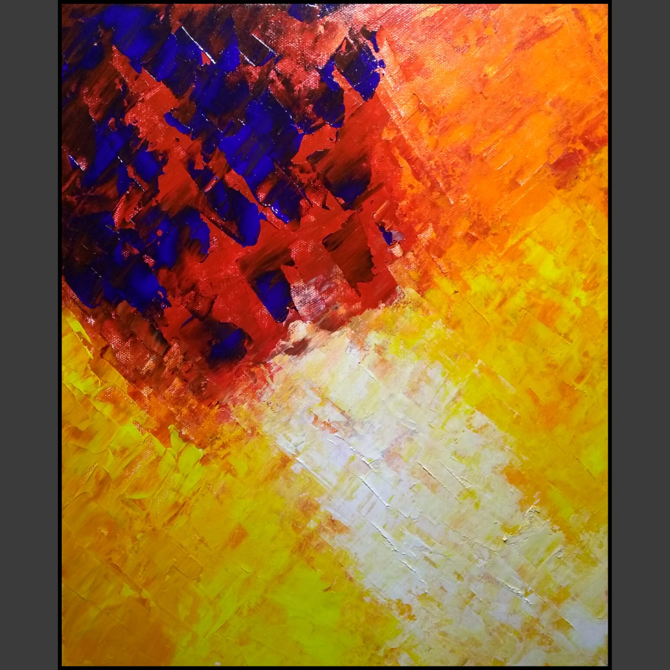 Abstract, acrylic on canvas r/painting