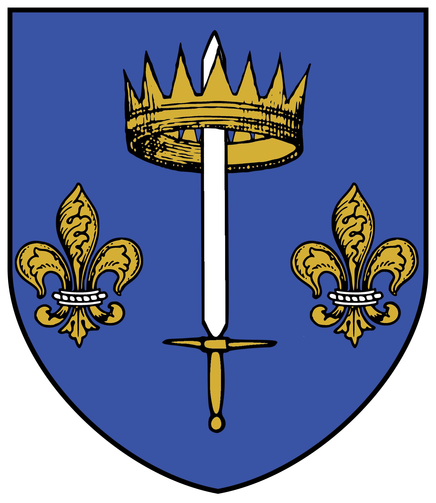 CoA of Jean d'Arc (Joan of Arc) Awarded Posthumously in 1429 r/heraldry