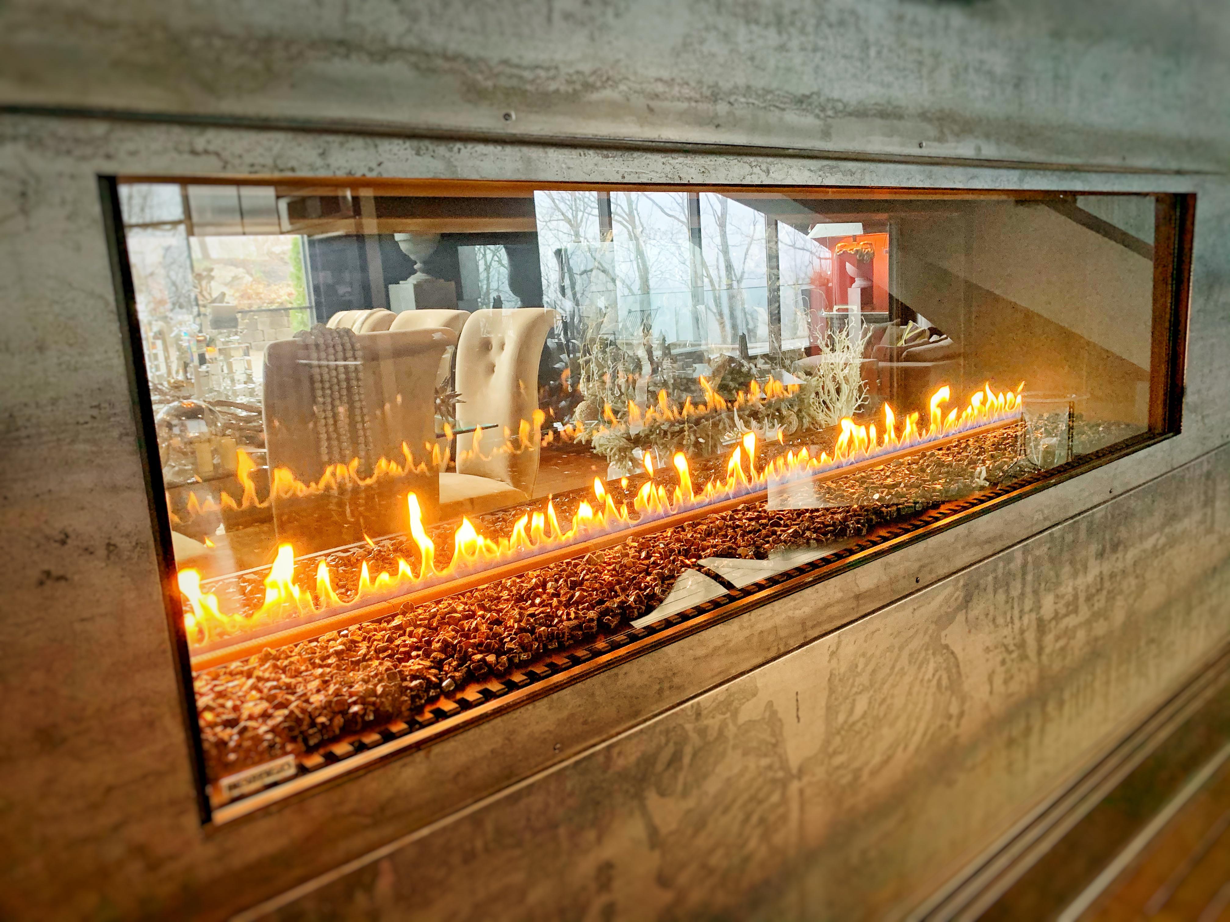 6 ft Montigo seethru. Cold rolled steel surround. r/Fireplaces