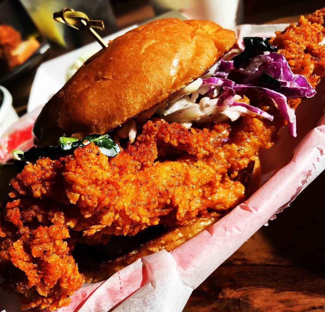 My new favorite restaurant, Tumble 22! Nashville hot chicken, Texas